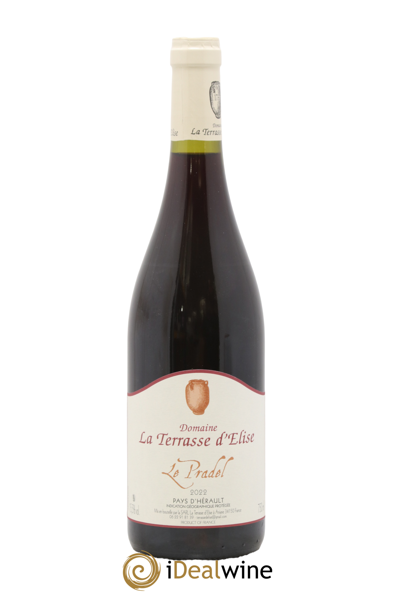 Pays d'Hérault Le Pradel Terrasse d'Elise (Domaine de la) 2022 - Lot de 1 bouteille - 0