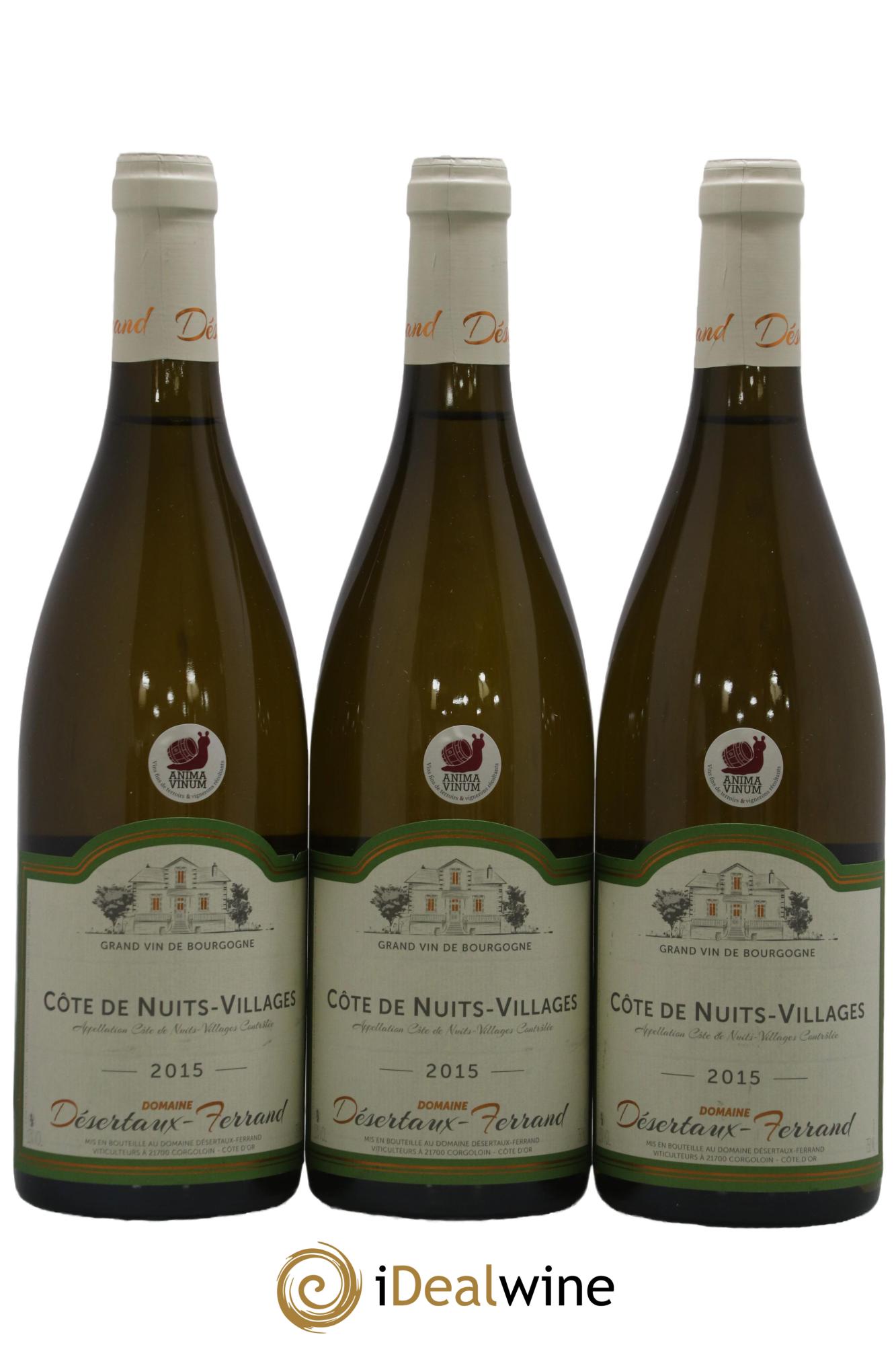 Côte de Nuits-Villages Desertaux Ferrand 2015 - Lot de 3 bouteilles - 0
