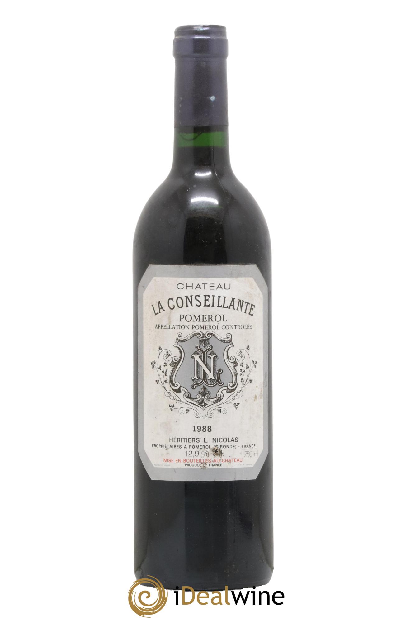 Château la Conseillante 1988 - Lot de 1 bouteille - 0
