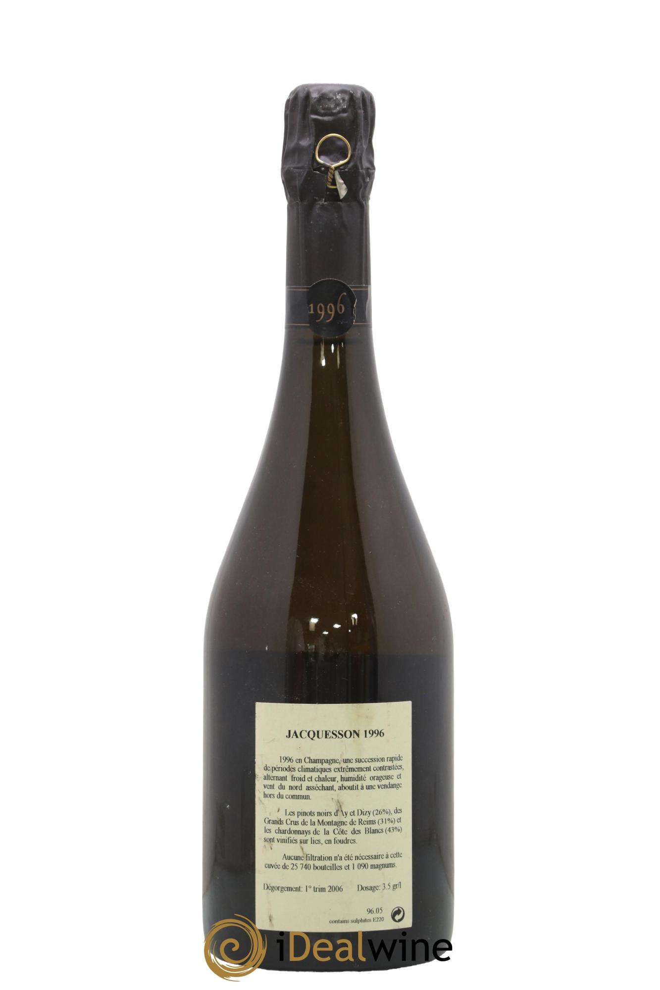 Dégorgement Tardif Jacquesson 1996 - Lot of 1 bottle - 1