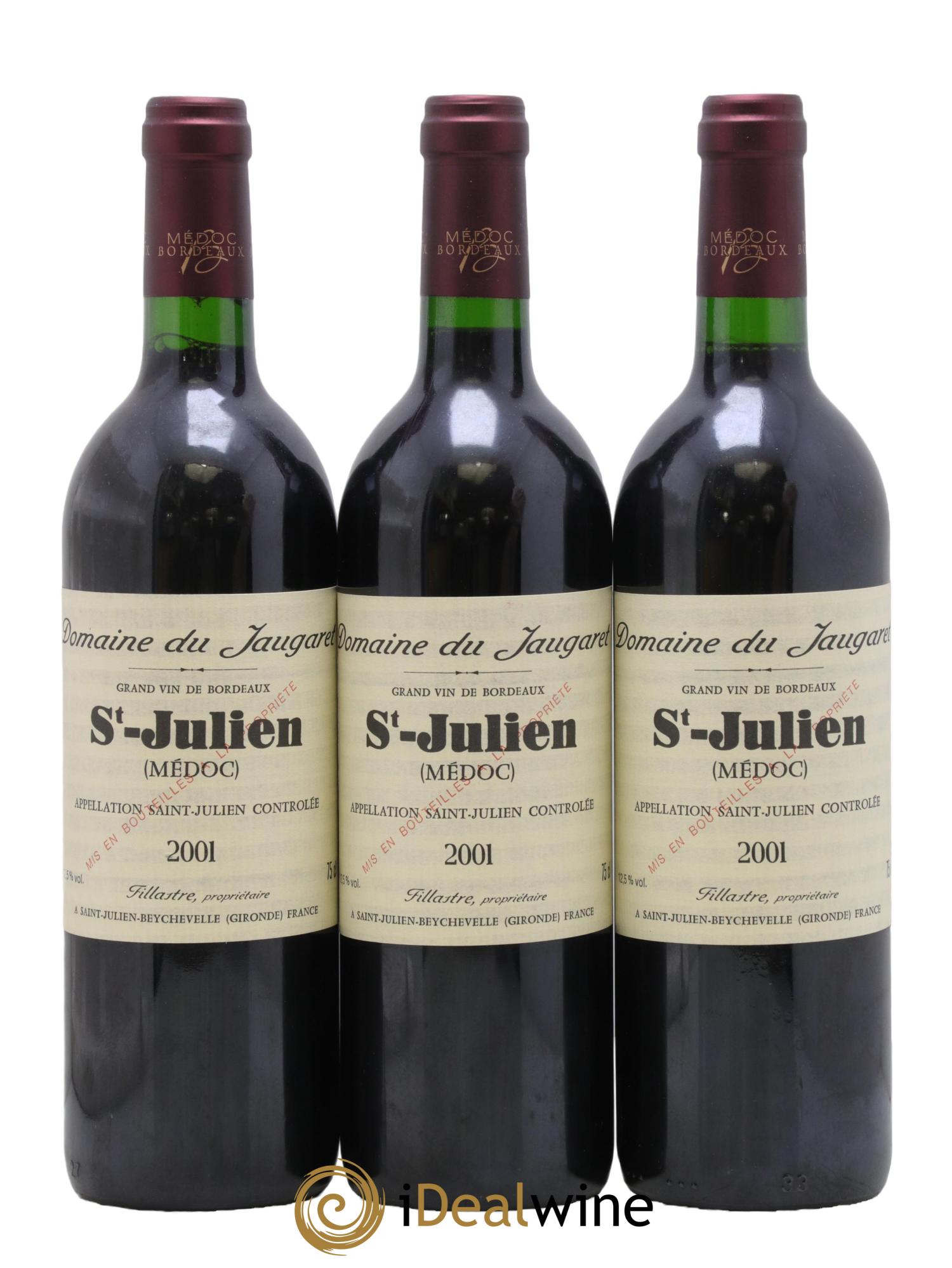 Domaine du Jaugaret 2001 - Posten von 3 Flaschen - 0
