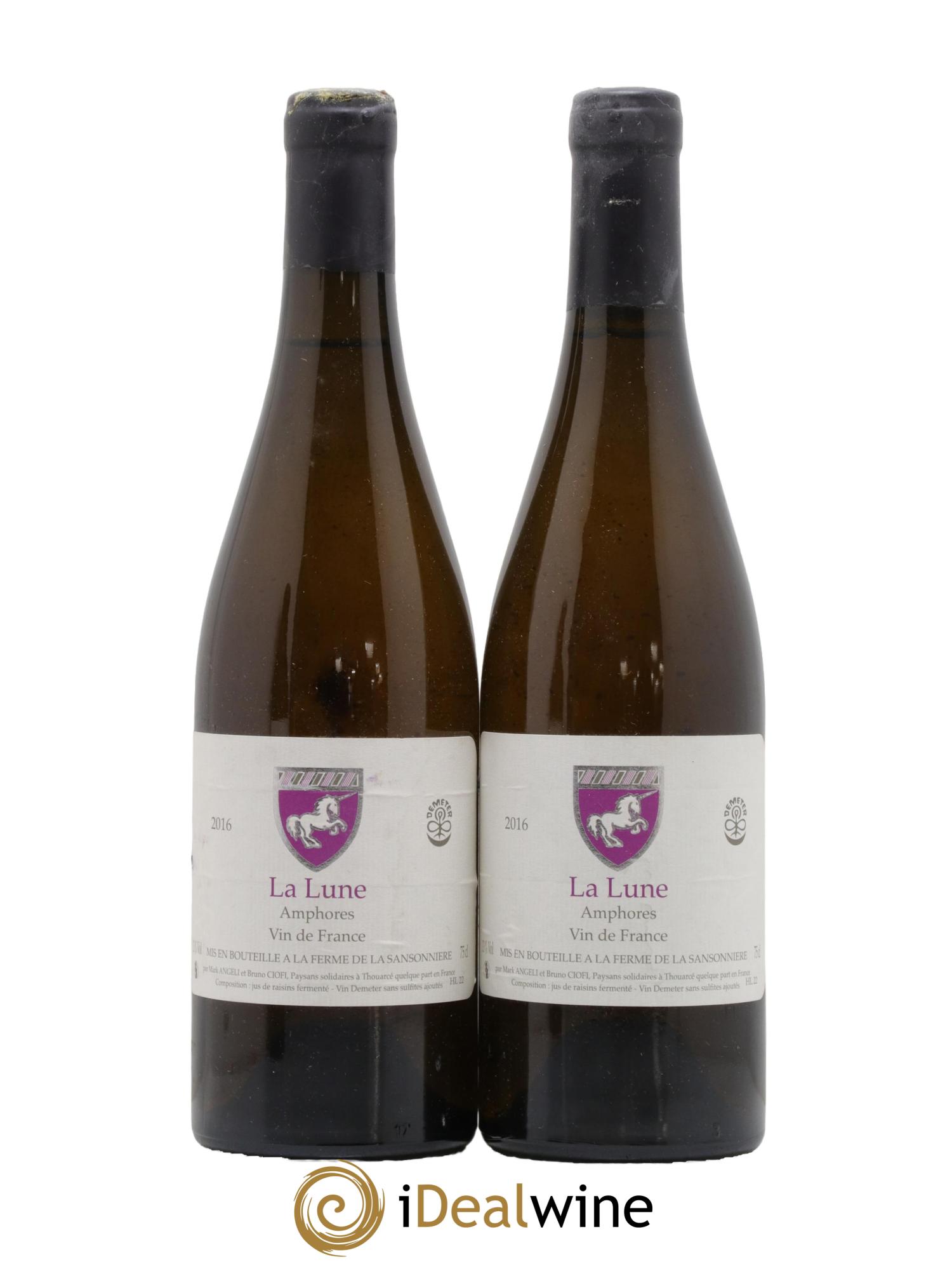 Vin de France La Lune Amphores Mark Angeli (Domaine) - Ferme de la Sansonnière 2016 - Lot de 2 bouteilles - 0