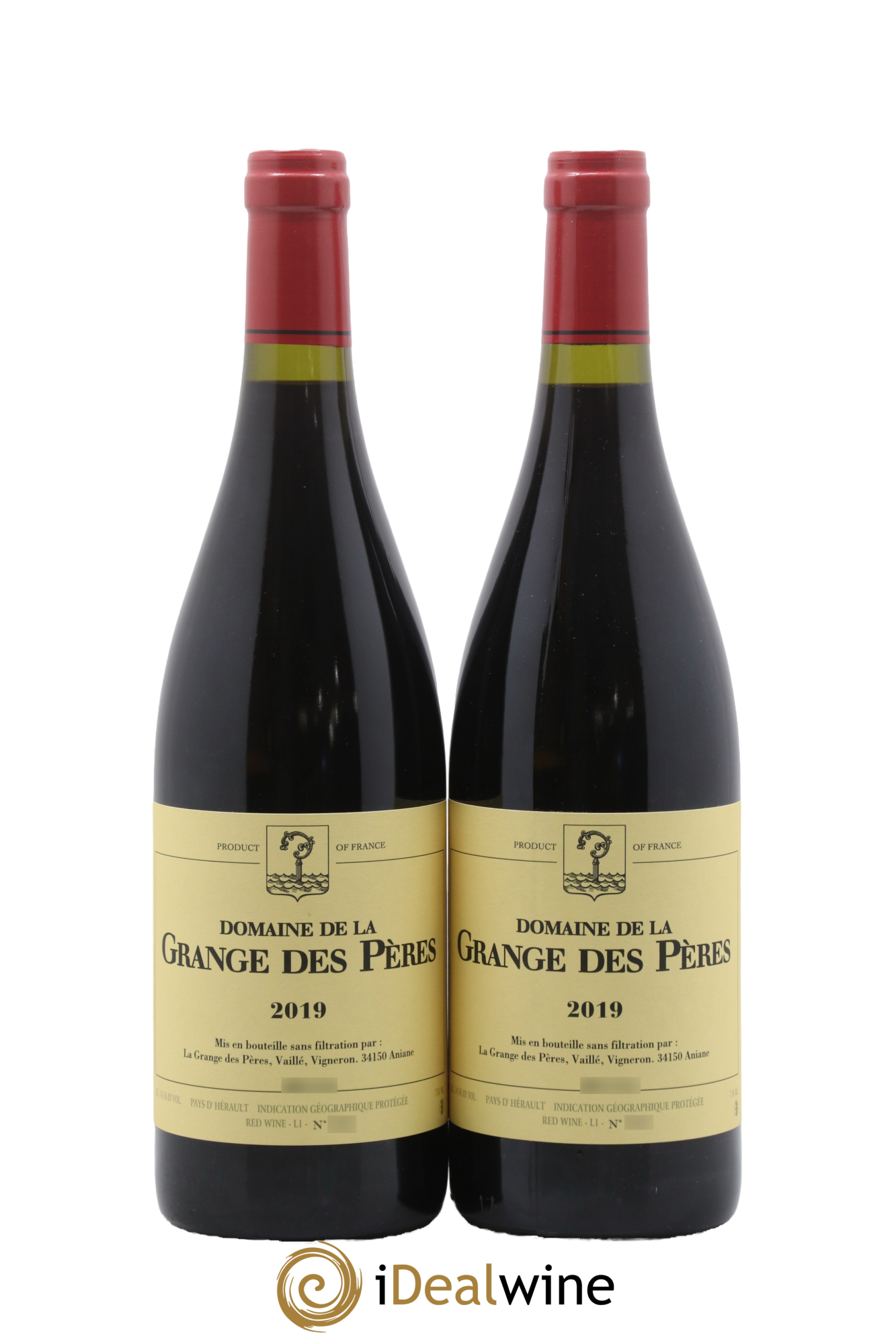 Pays d'Hérault Grange des Pères Laurent Vaillé 2019 - Lot de 2 bouteilles - 0