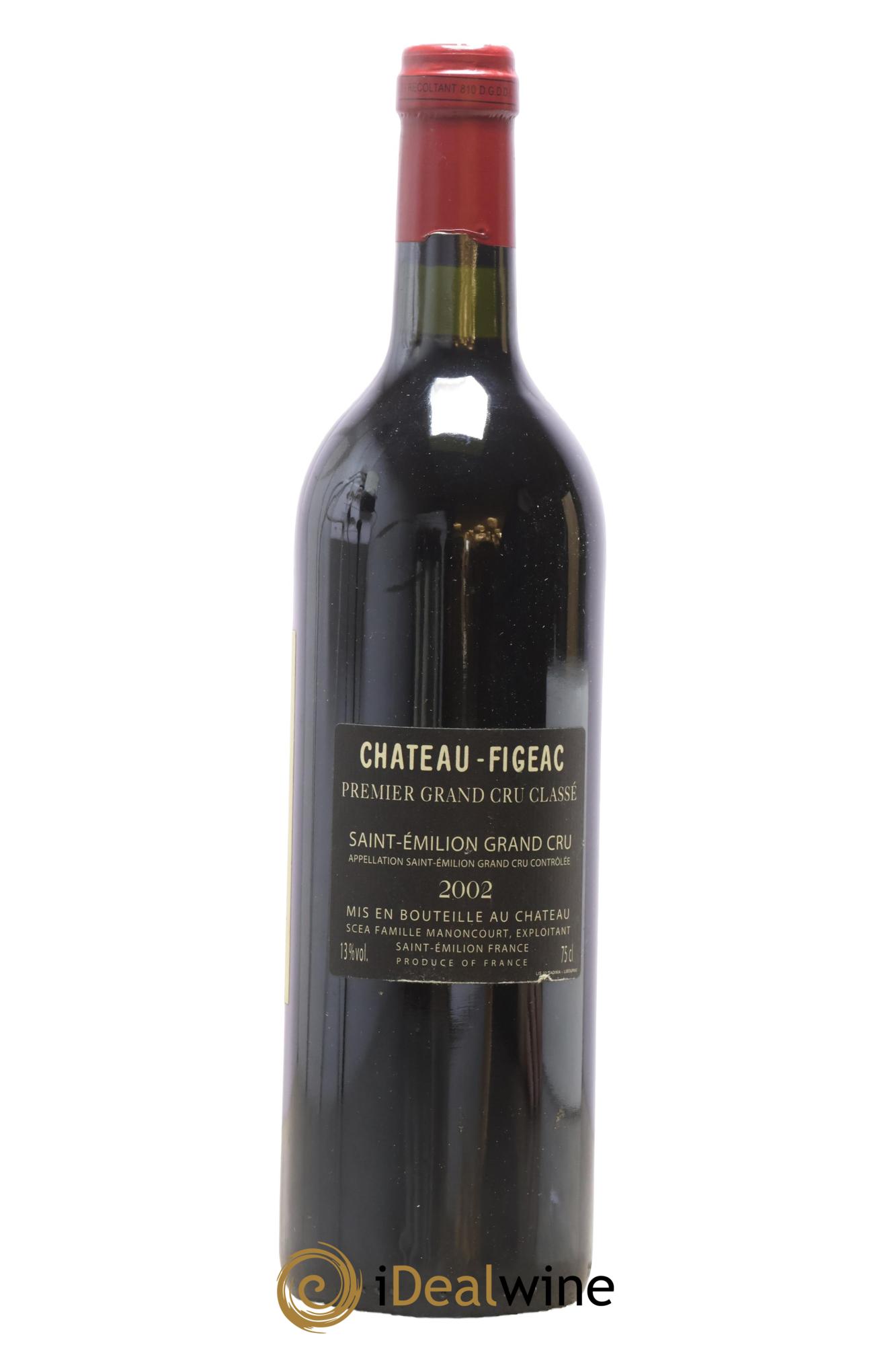 Château Figeac 1er Grand Cru Classé A 2002 - Lot of 1 bottle - 1
