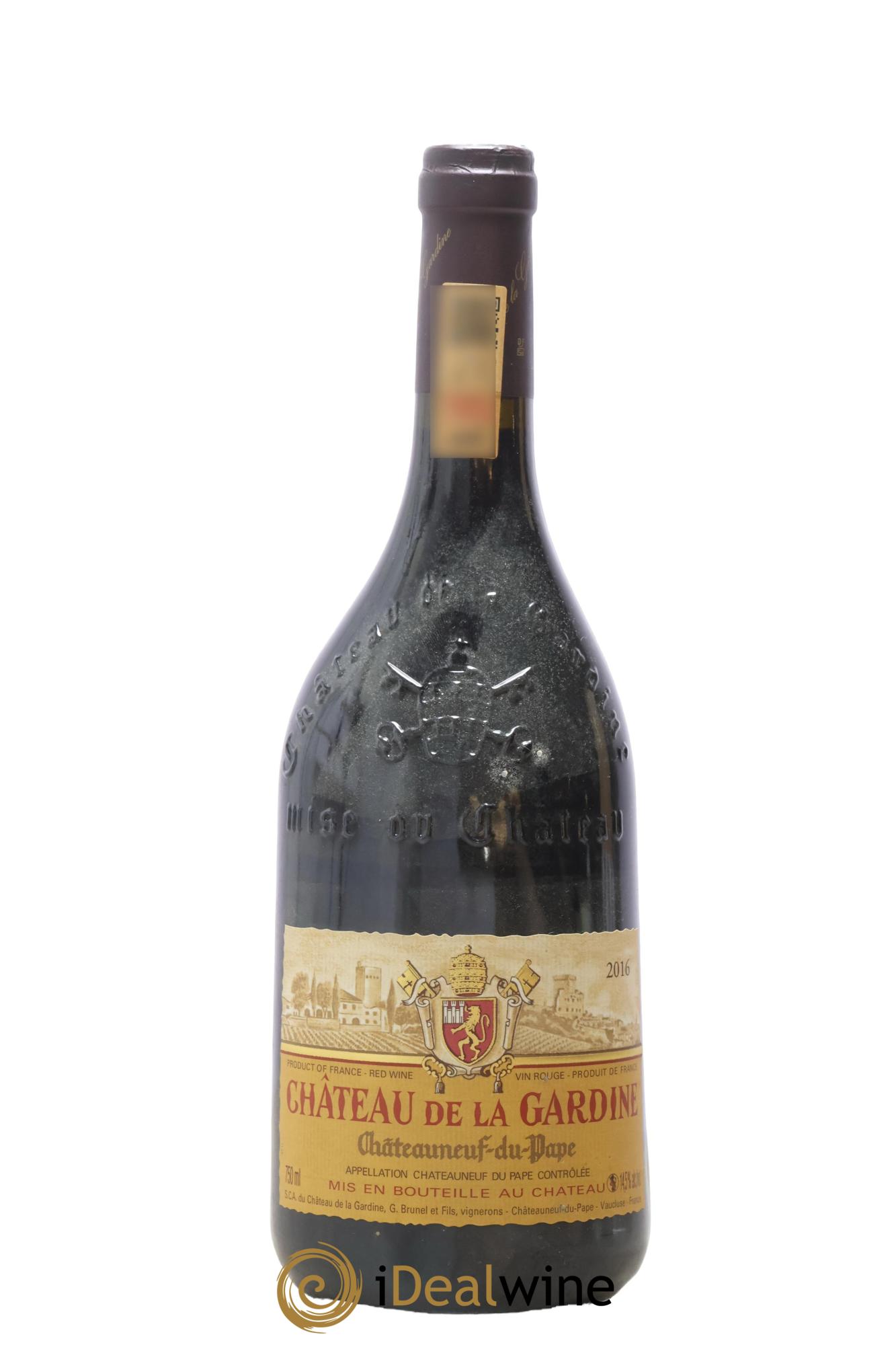 Châteauneuf-du-Pape Château de La Gardine Famille Brunel 2016 - Posten von 1 Flasche - 0