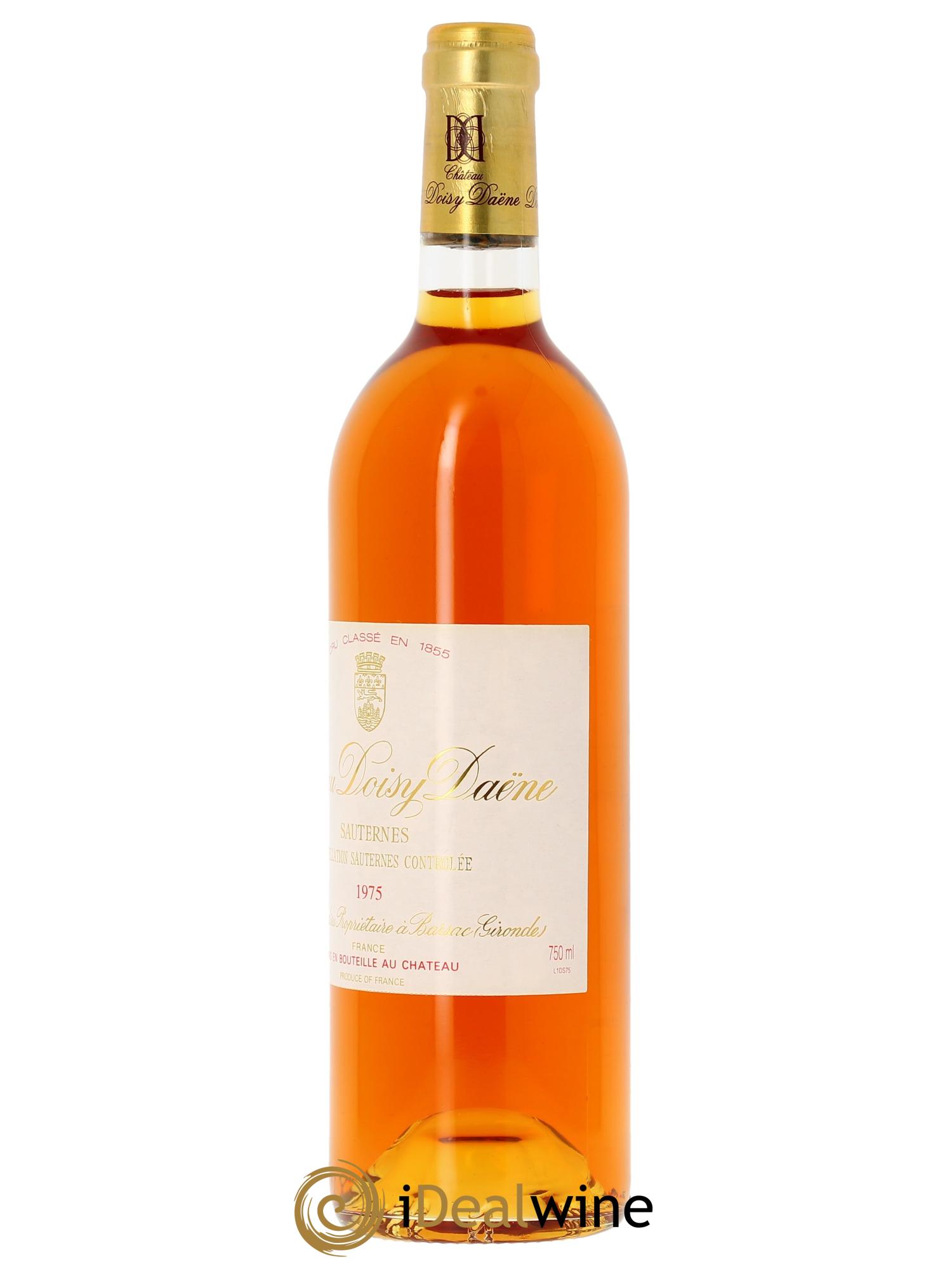 Château Doisy Daëne 2ème Grand Cru Classé (Original-holzkiste ab 6 Fl.) 1975 - Posten von 1 Flasche - 1