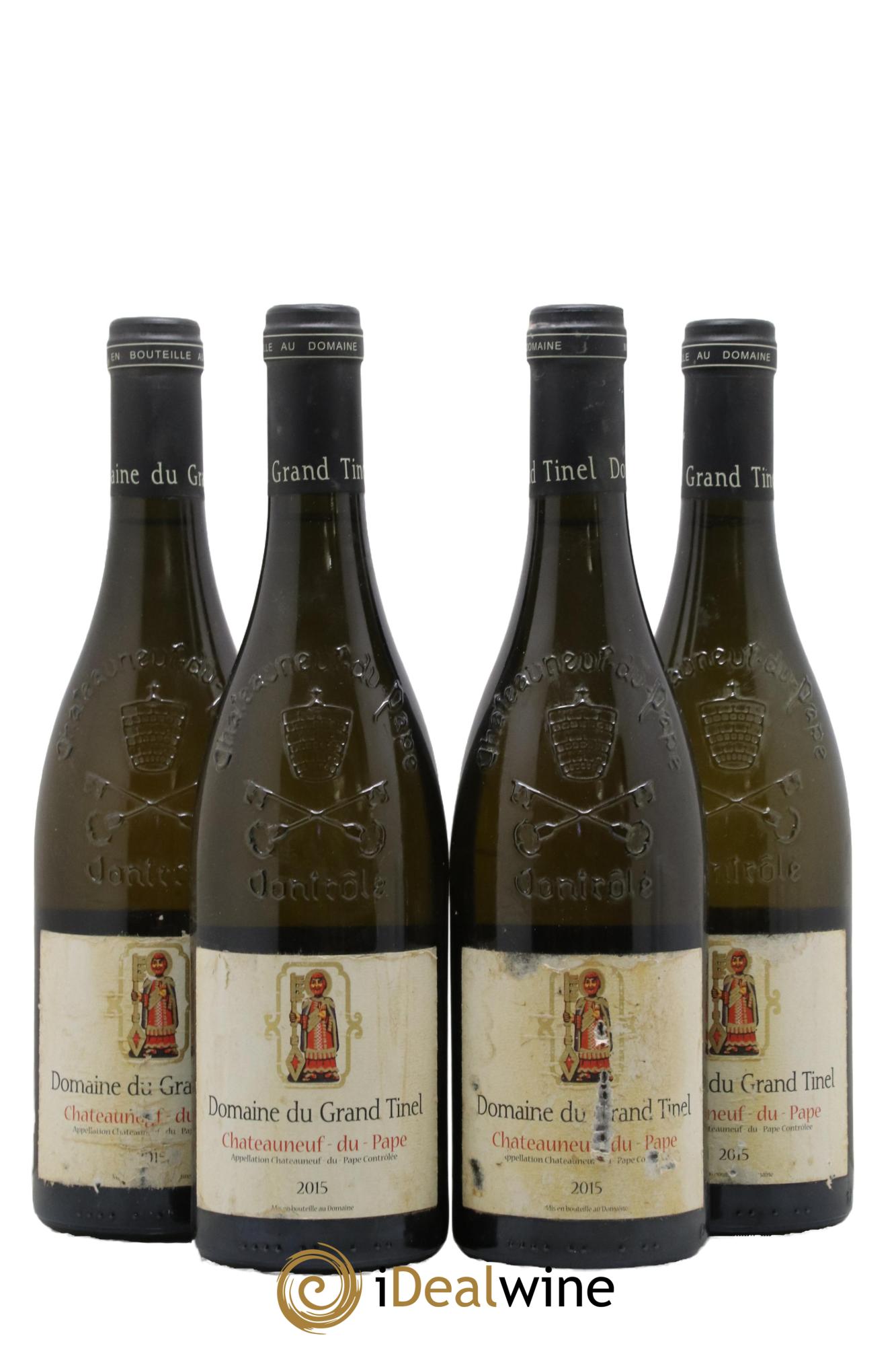 Châteauneuf-du-Pape Grand Tinel 2015 - Posten von 4 Flaschen - 0