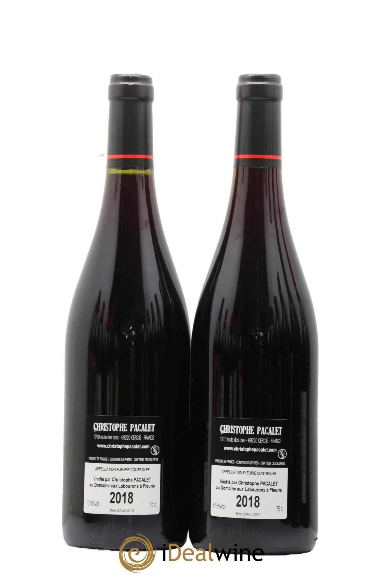 Fleurie Les Labourons Christophe Pacalet 2018 - Lot de 2 bouteilles - 1