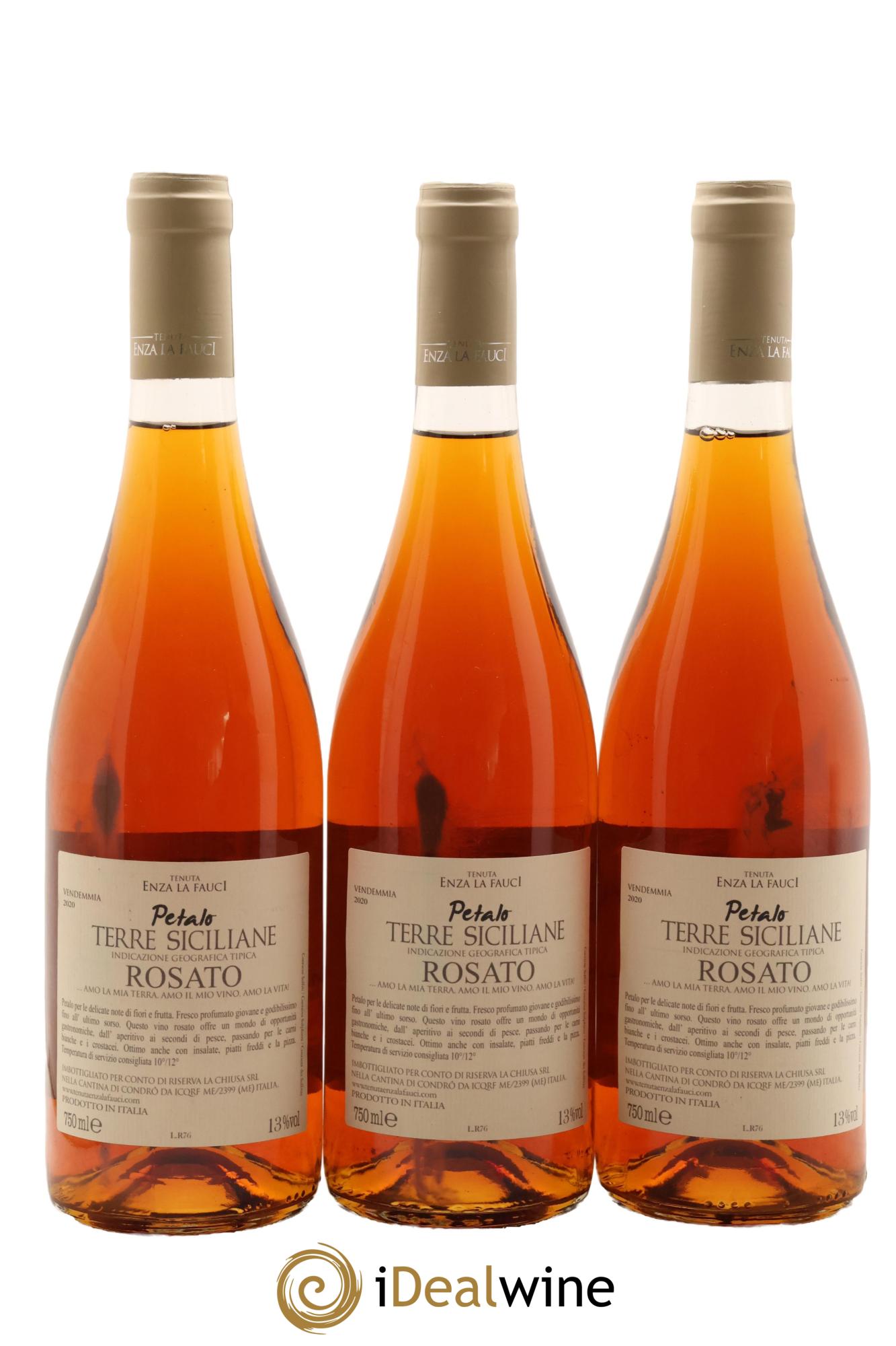 Italie Terre Siciliane IGT Petalo Tenuta Enza la Fauci 2020 - Lot de 3 bouteilles - 1