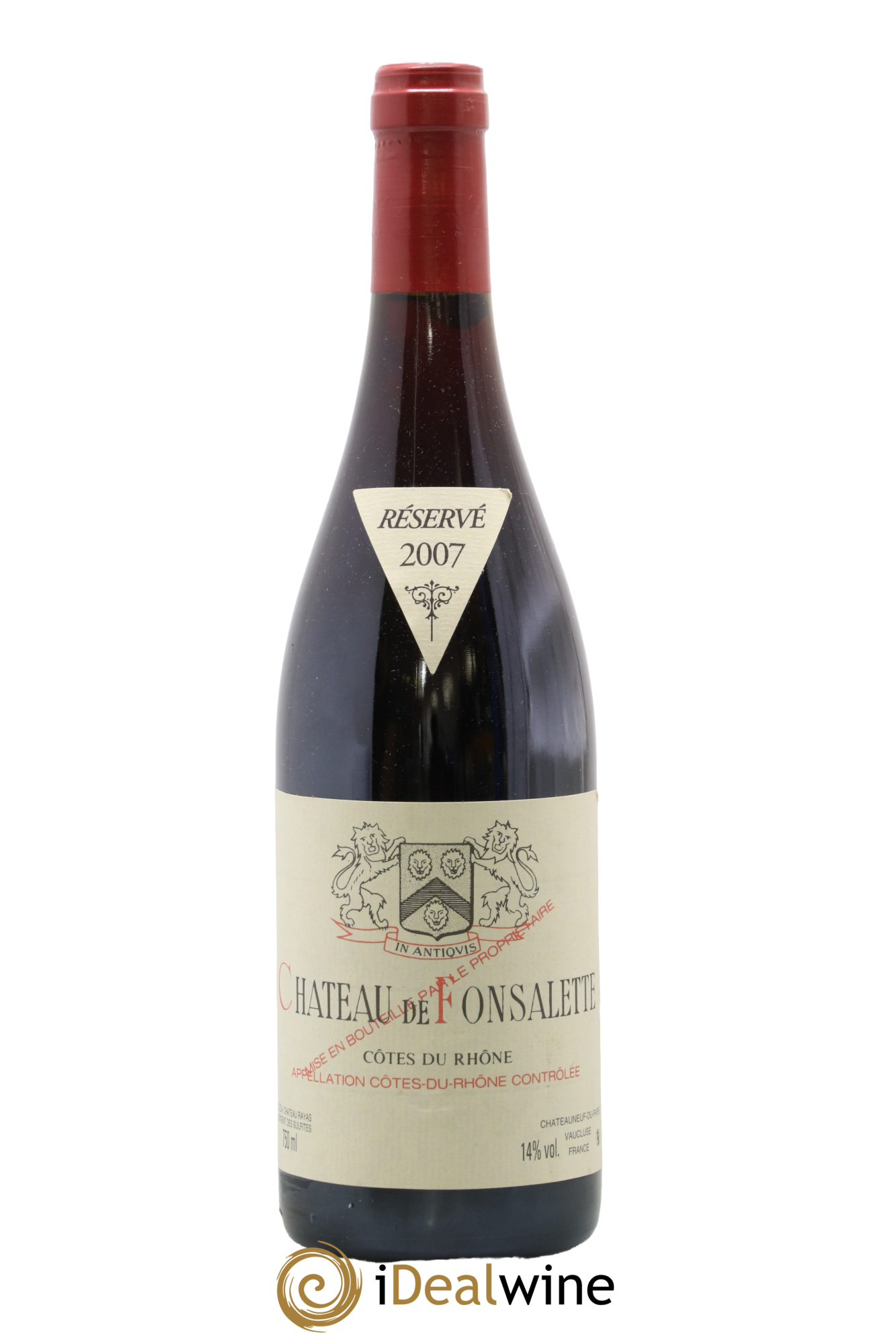 Côtes-du-Rhône Château de Fonsalette Emmanuel Reynaud 2007 - Lot of 1 bottle - 0