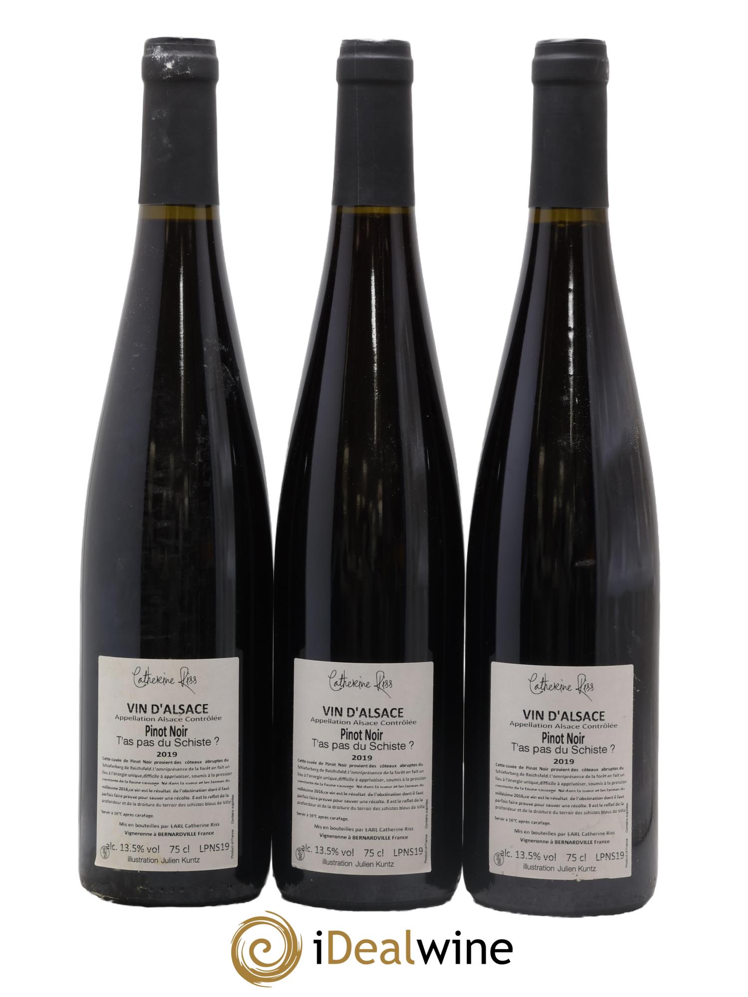 Alsace T'as Pas du Schistes Riss 2019 - Posten von 3 Flaschen - 1