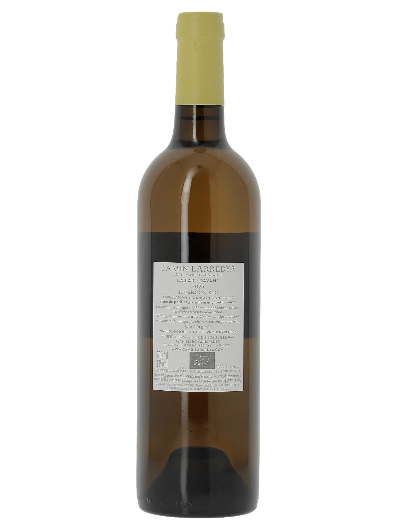 Jurançon Sec La Part Davant Camin Larredya 2025 - Lot of 1 bottle - 1