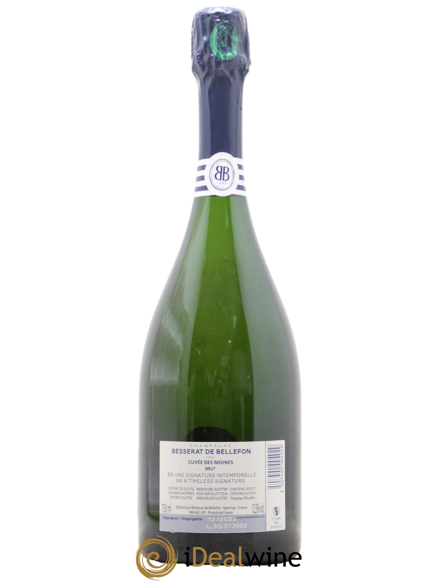 Cuvée des Moines Besserat de Bellefon - Lot de 1 bouteille - 1