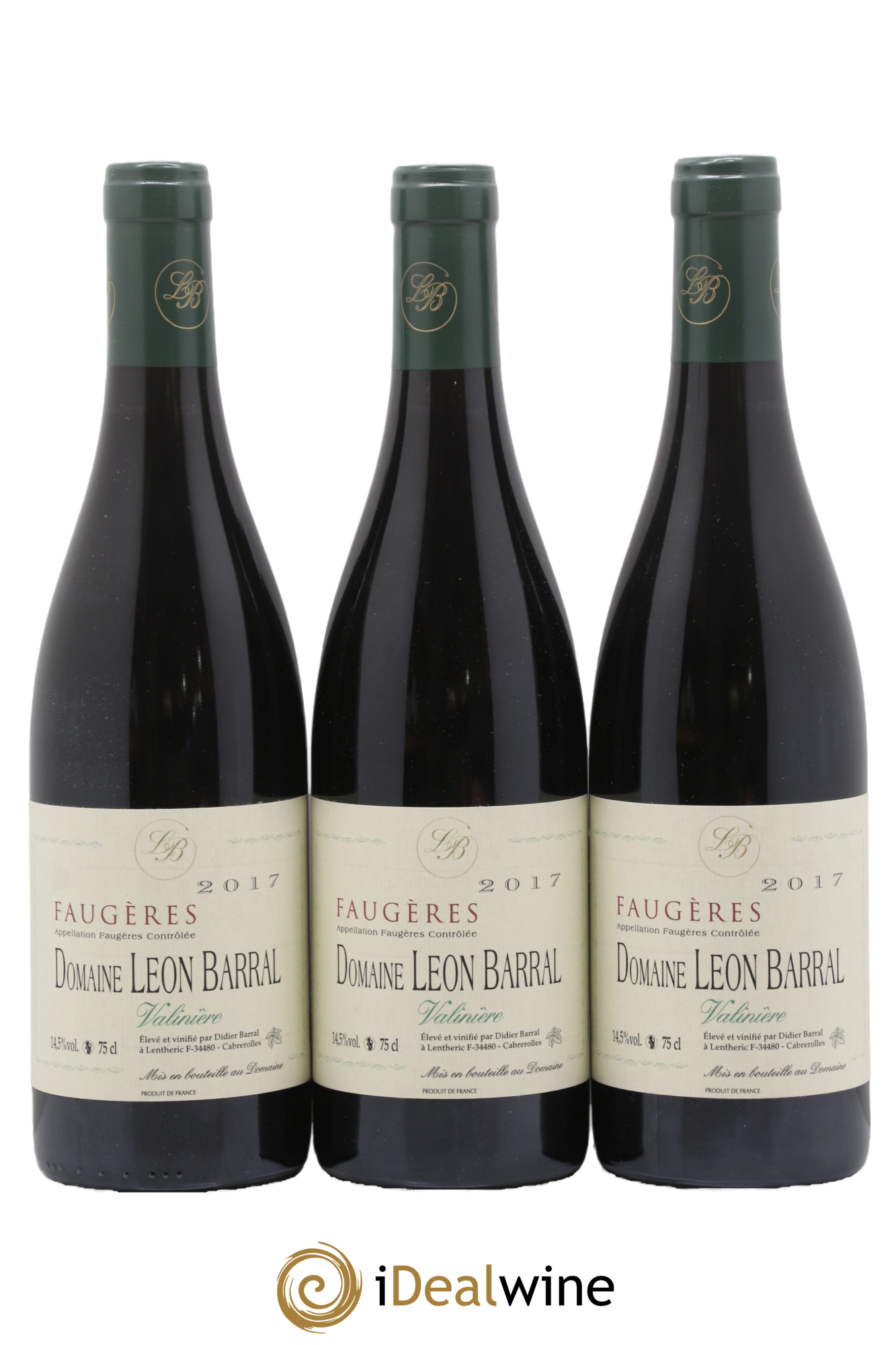 Faugères Valinière Domaine Léon Barral 2017 - Lot de 3 bouteilles - 0