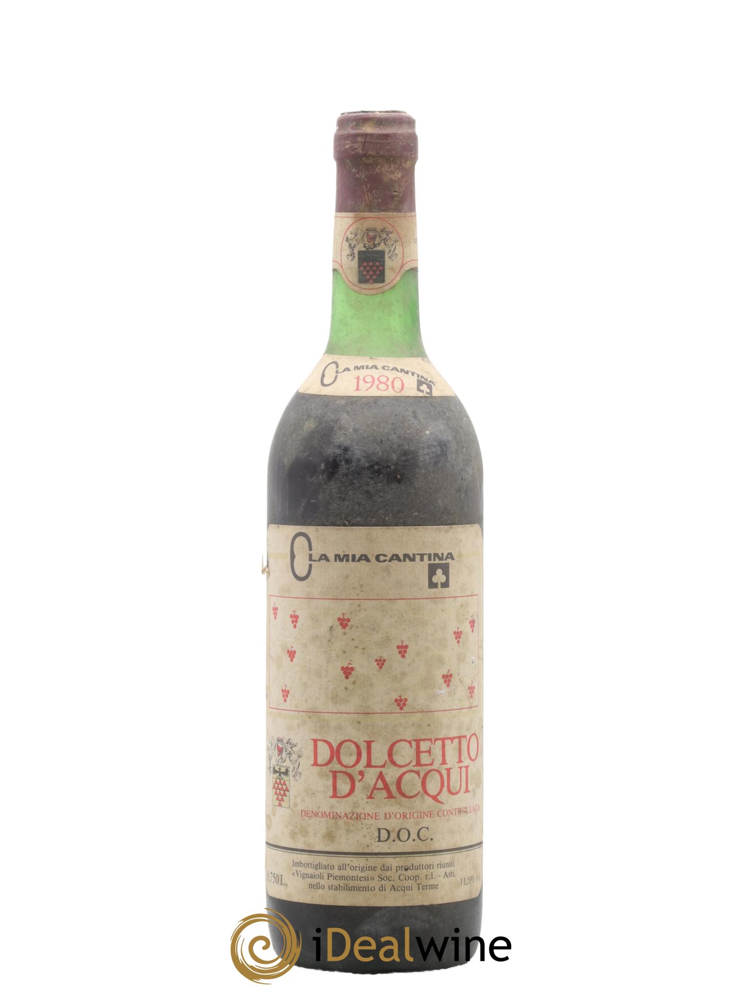 Italie Dolcetto d'Acqui Vignaioli Piemontesi 1980 - Lot de 1 bouteille - 0