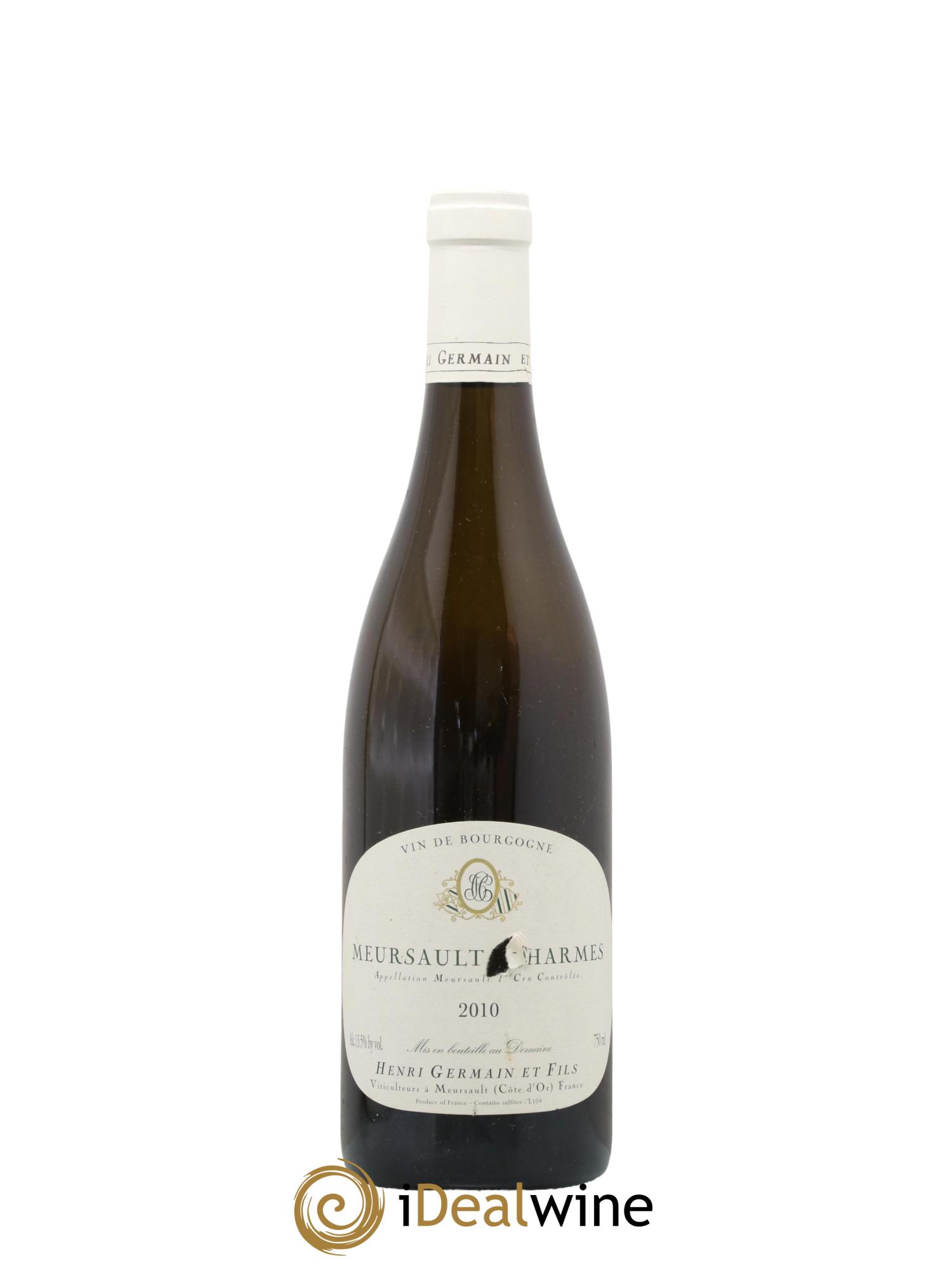 Meursault 1er Cru Charmes Henri Germain 2010 - Lot de 1 bouteille - 0