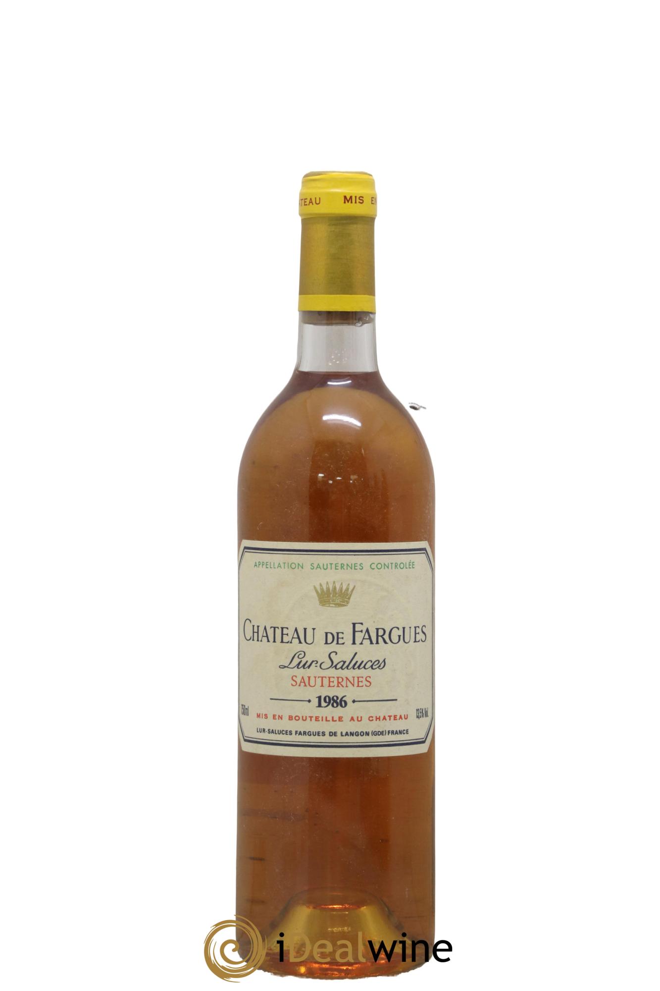 Château de Fargues 1986 - Lot of 1 bottle - 0