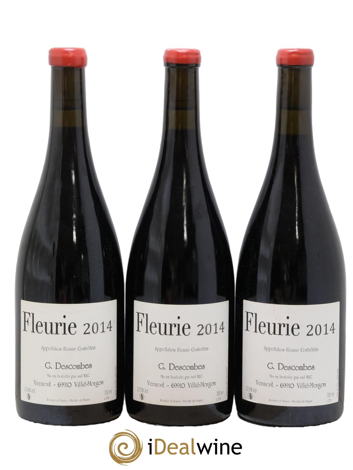 Fleurie Vieilles vignes Georges Descombes (Domaine) 2014 - Lot de 3 bouteilles - 0