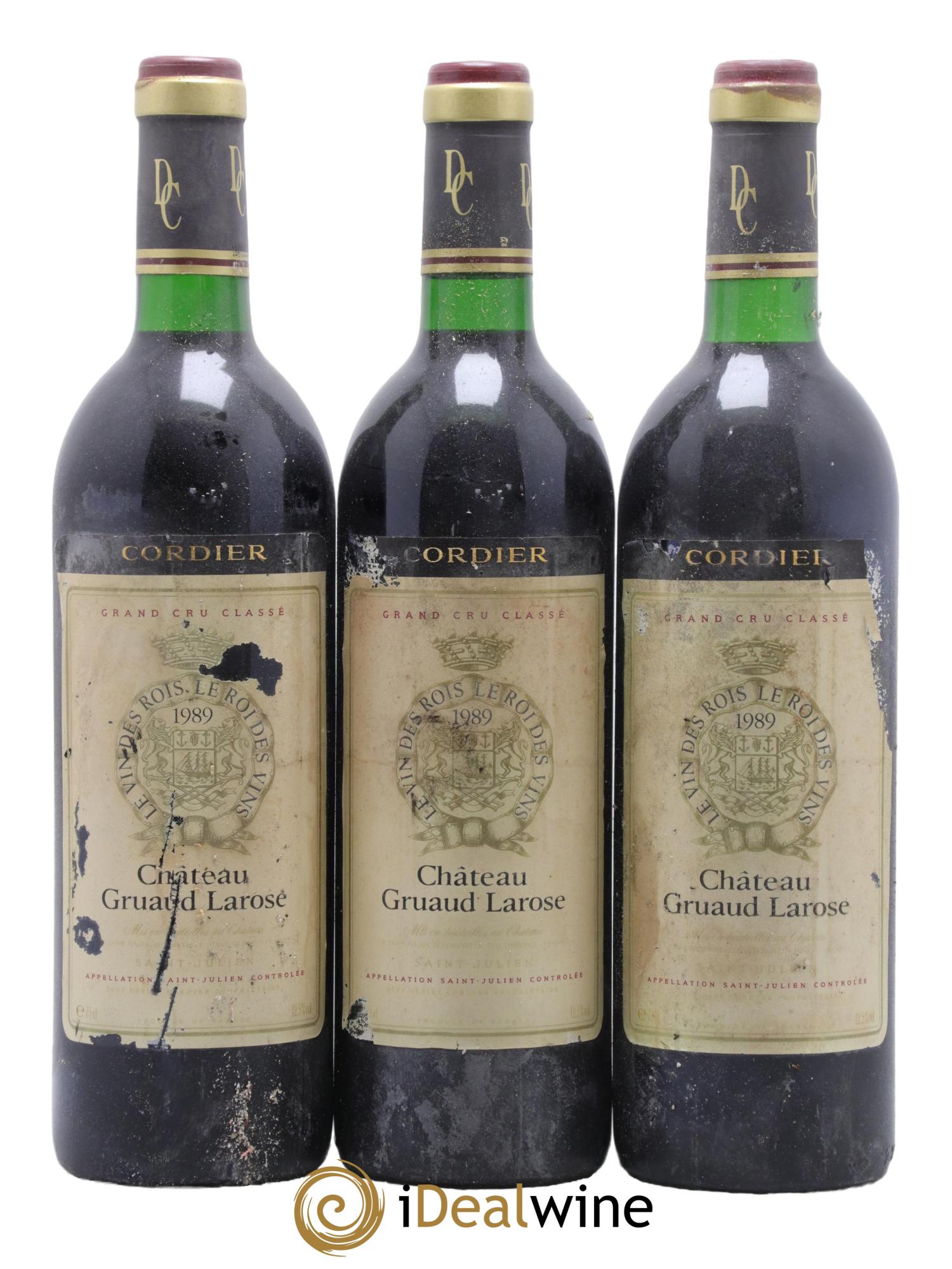 Château Gruaud Larose 2ème Grand Cru Classé 1989 - Lot de 3 bouteilles - 0
