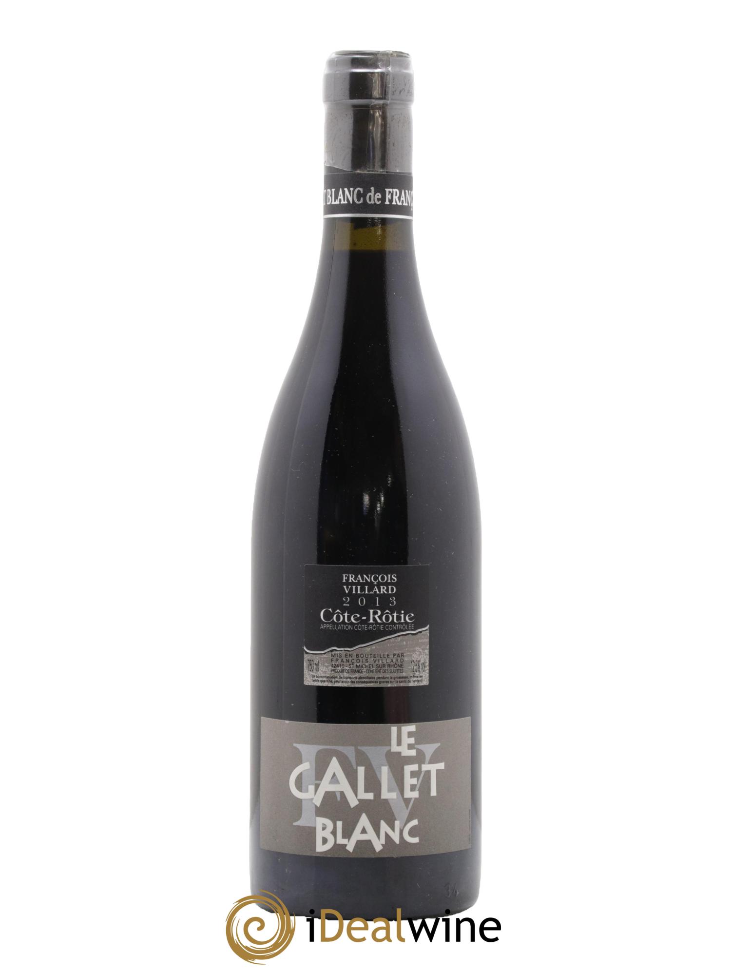 Côte-Rôtie Le Gallet Blanc François Villard 2013 - Lot de 1 bouteille - 0