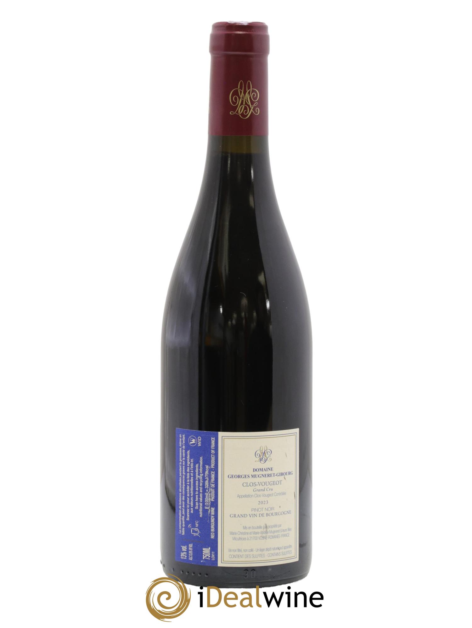 Clos de Vougeot Grand Cru Georges Mugneret-Gibourg (Domaine)  2023 - Lot de 1 bouteille - 1