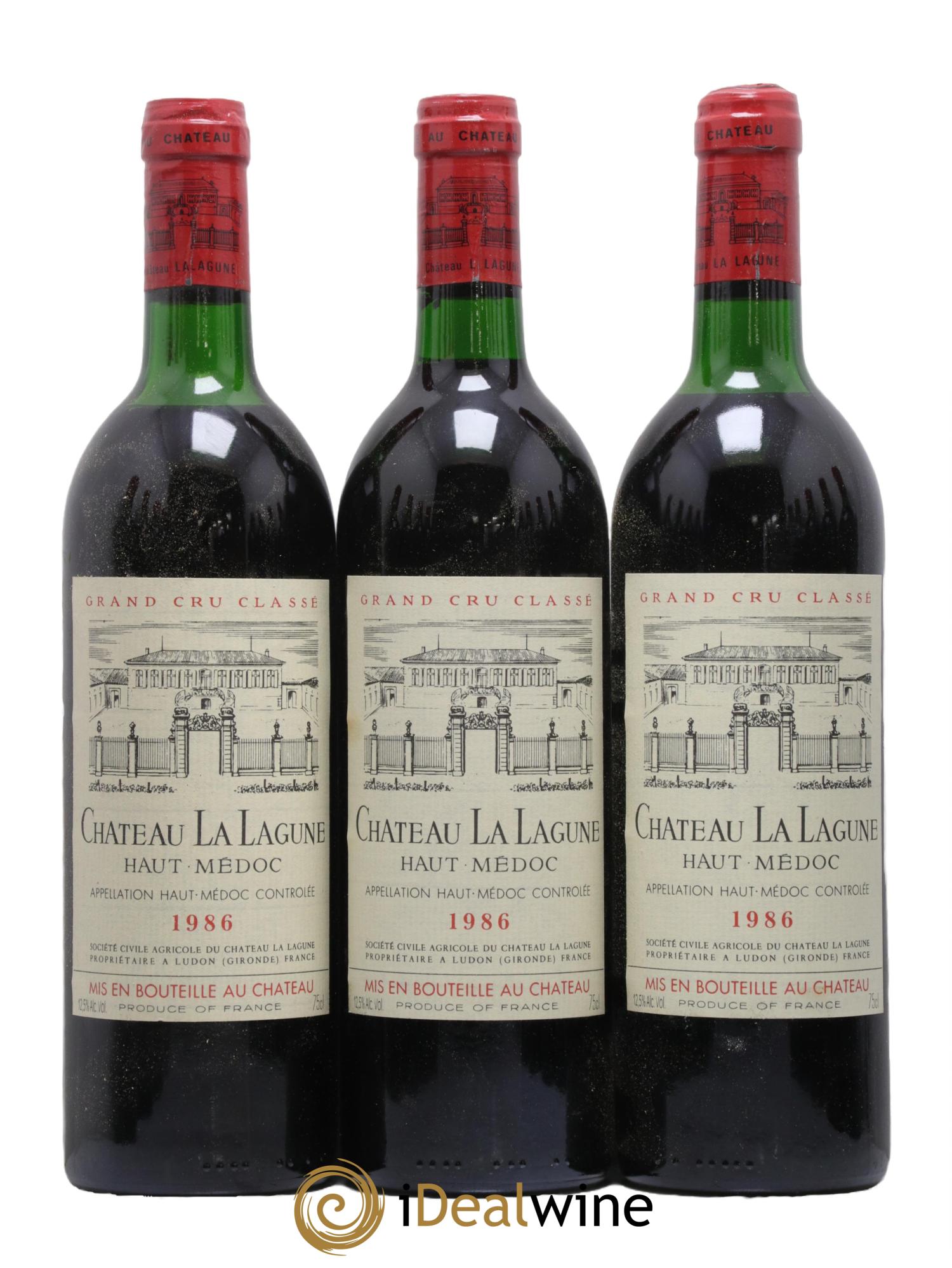 Château la Lagune 3ème Grand Cru Classé 1986 - Lot de 12 bouteilles - 1