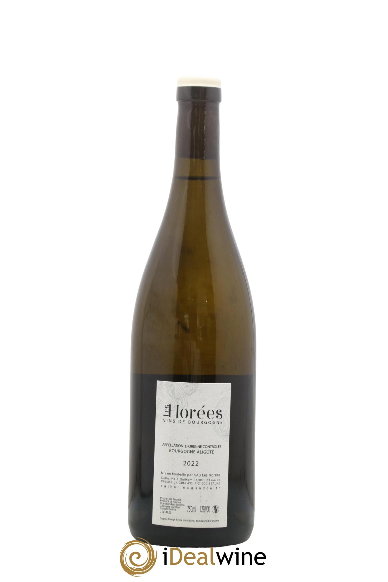 Bourgogne Aligoté En Coulezain Les Horées 2022 - Posten von 1 Flasche - 1
