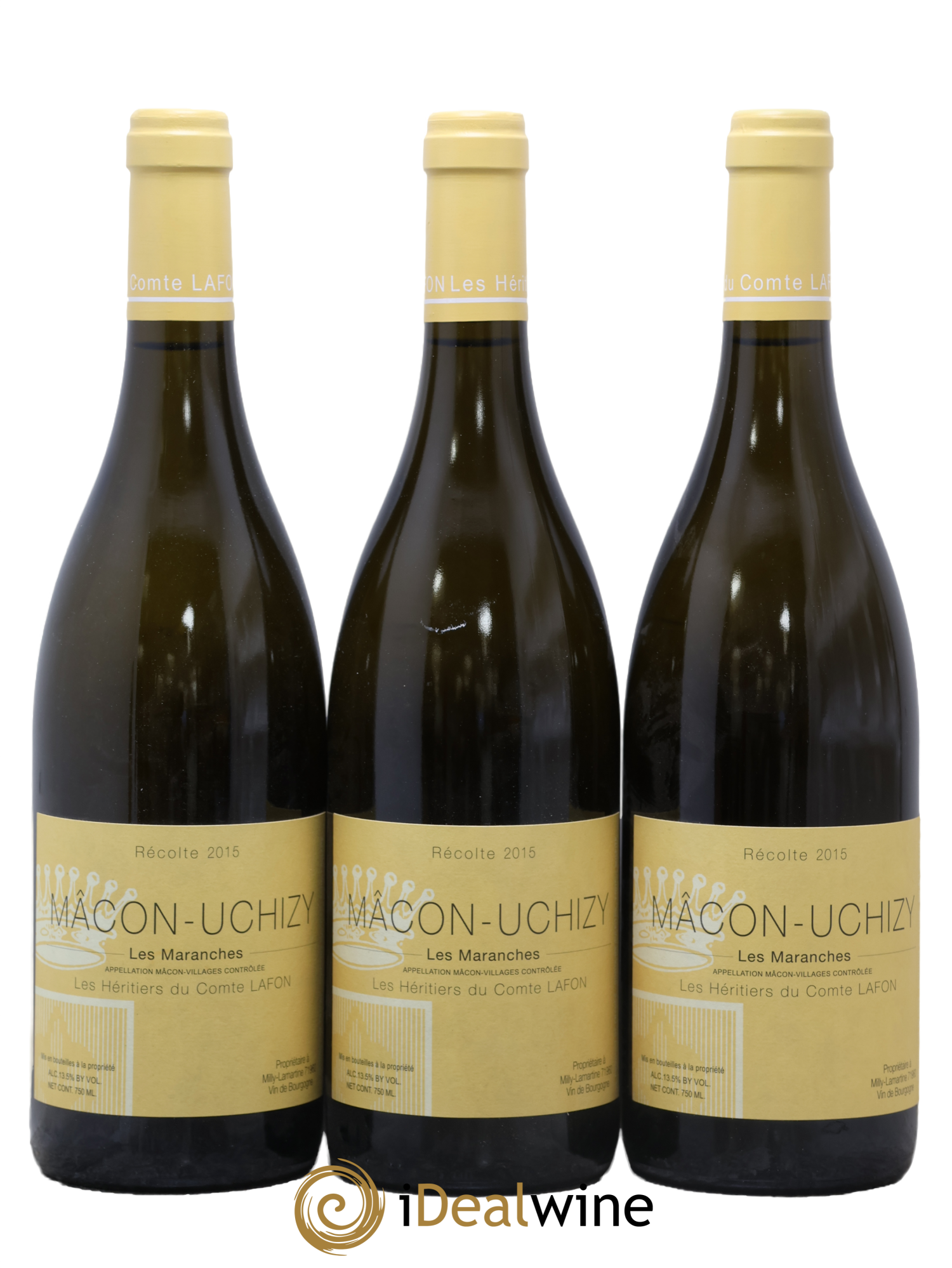 Mâcon Uchizy Les Maranches Héritiers du Comte Lafon (Domaine des) 2015 - Lot de 3 bouteilles - 0