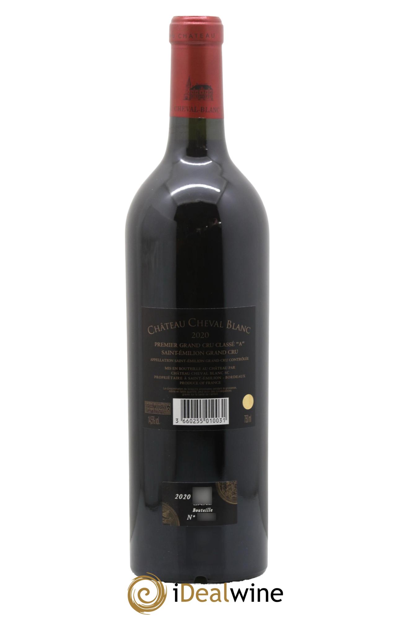 Château Cheval Blanc 1er Grand Cru Classé A 2020 - Lot de 1 bouteille - 1