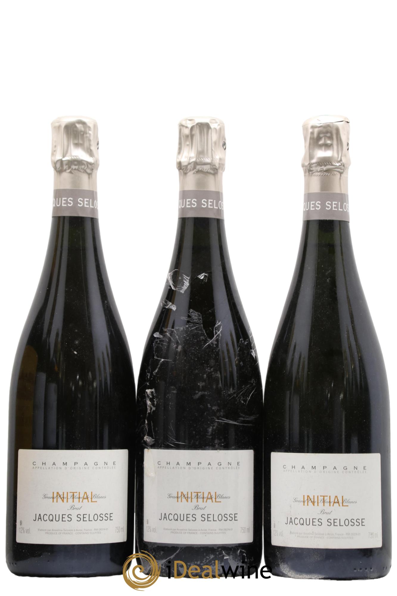 Initial Brut Jacques Selosse - Lot de 3 bouteilles - 0