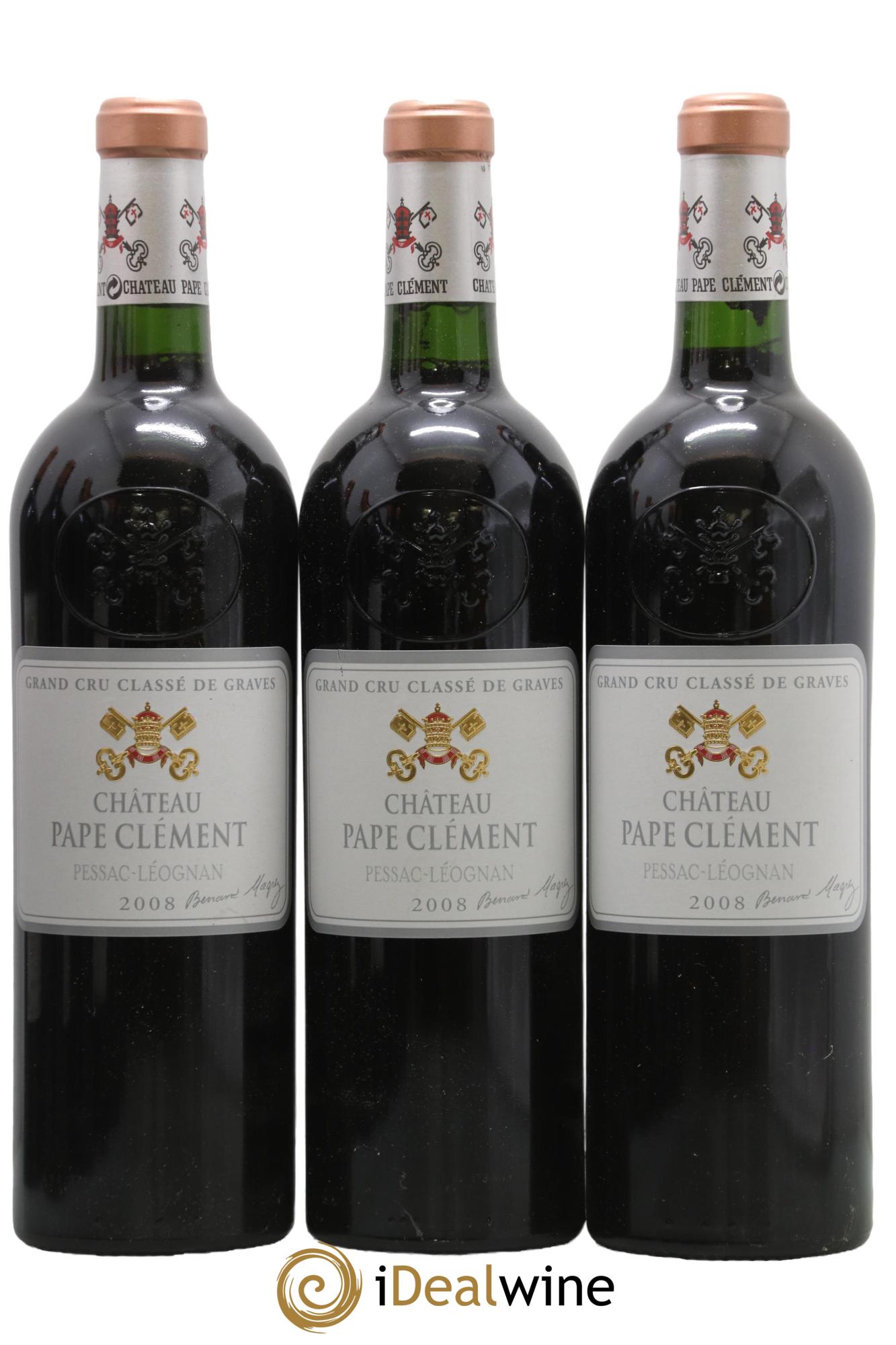 Château Pape Clément Cru Classé de Graves 2008 - Lot of 3 bottles - 0