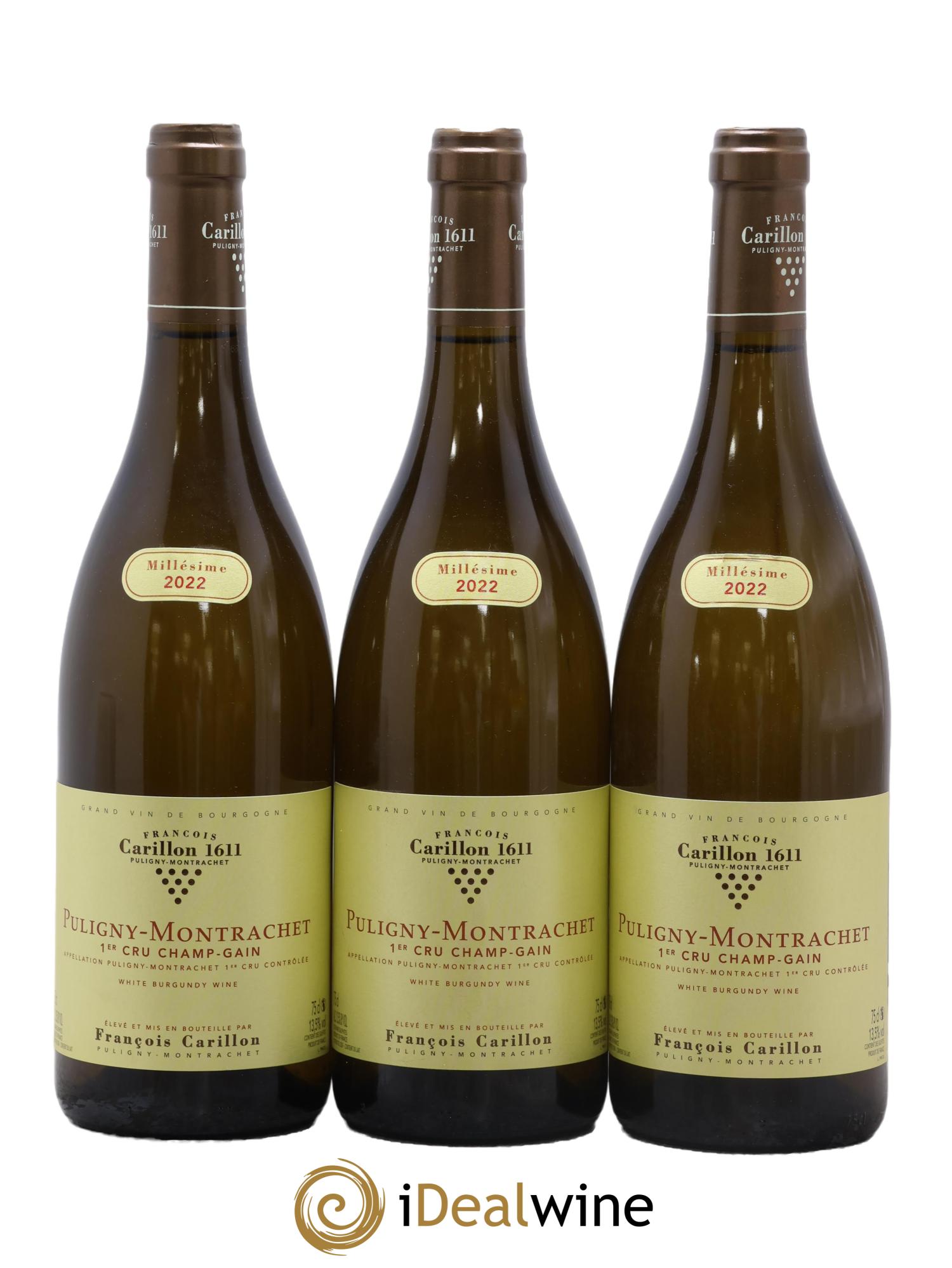 Puligny-Montrachet 1er Cru Champ-Gain François Carillon 2022 - Posten von 3 Flaschen - 0