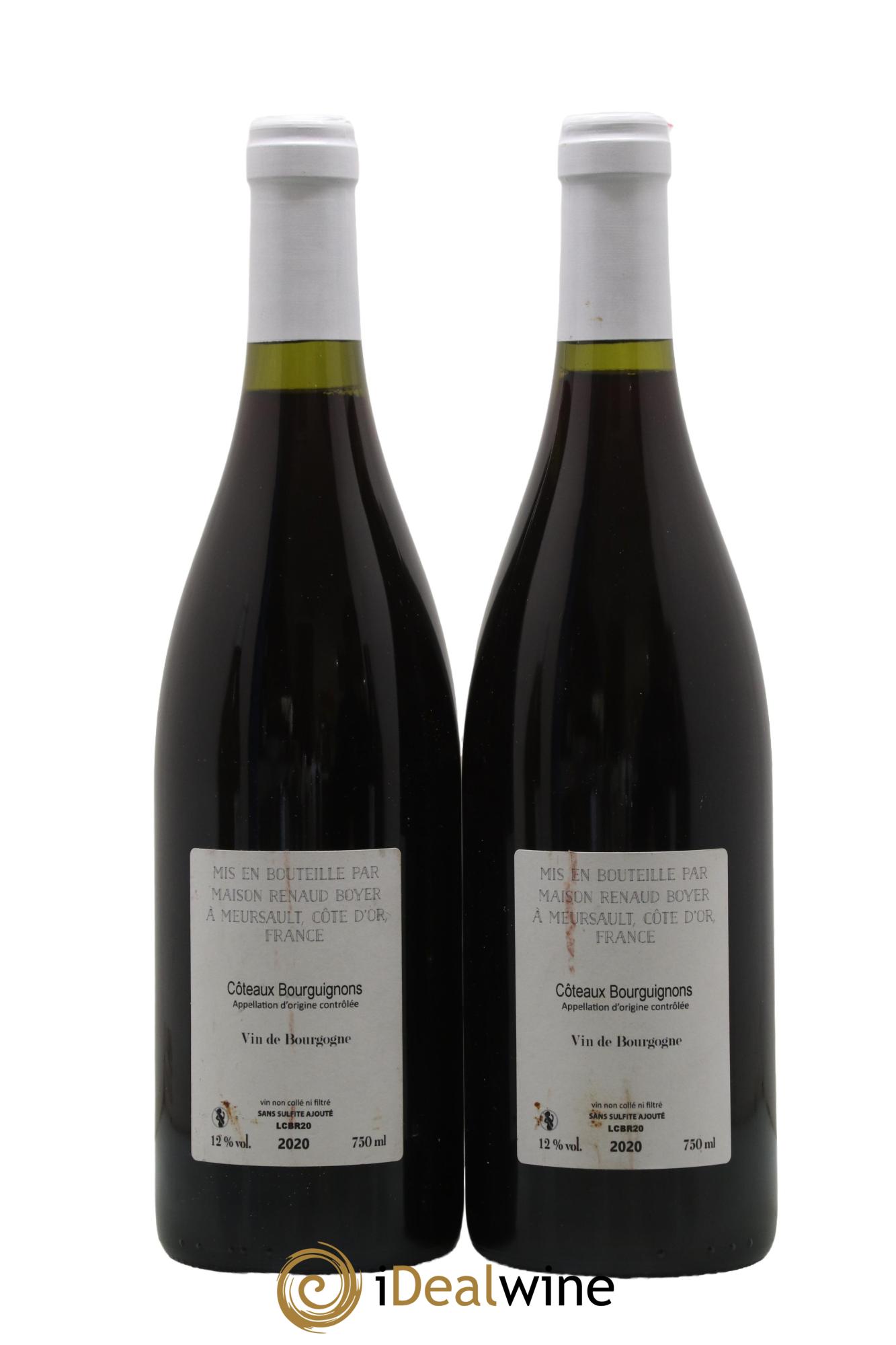 Coteaux Bourguignons En Attendant Riaux Renaud Boyer 2020 - Lot de 2 bouteilles - 1