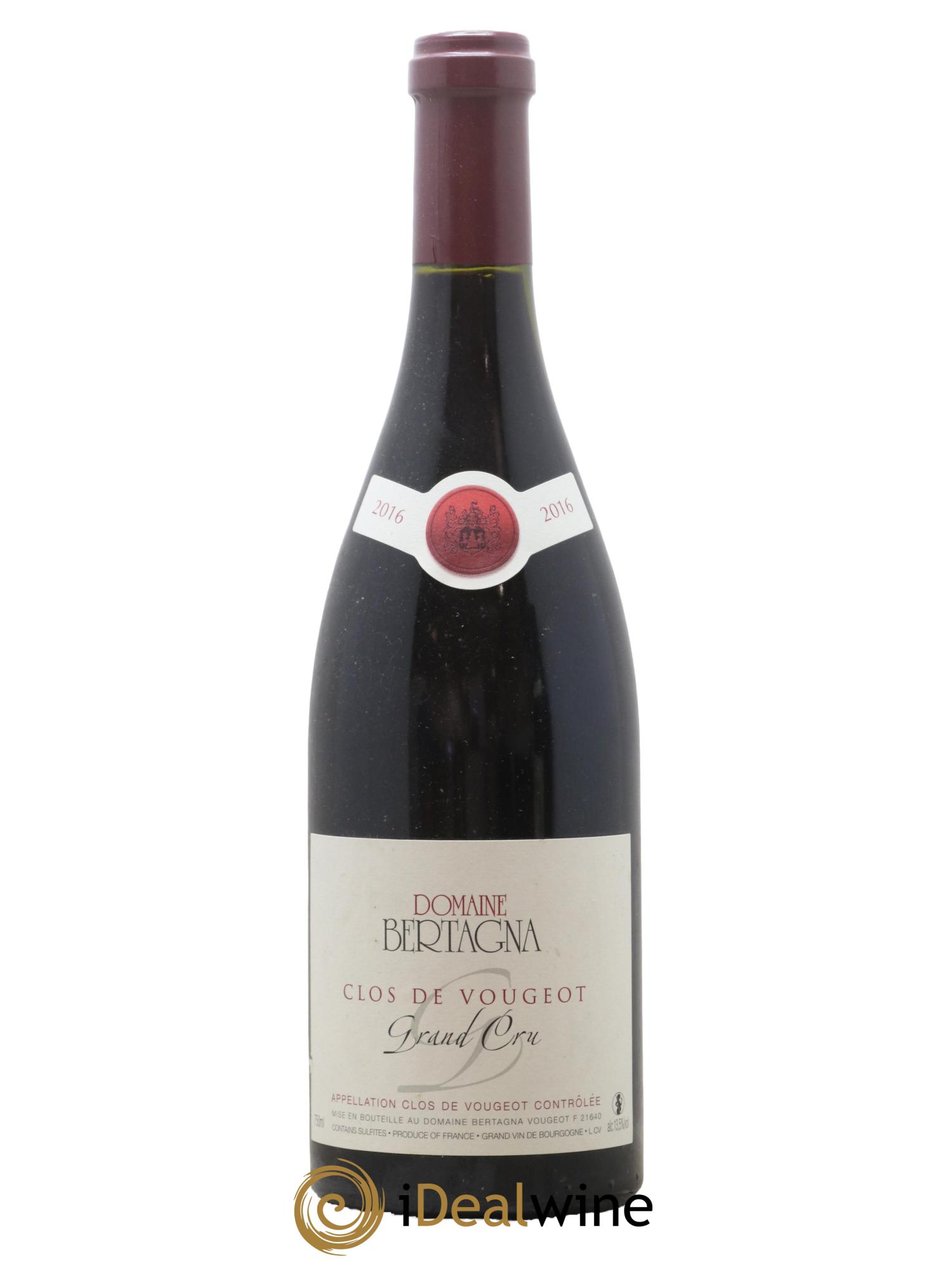 Clos de Vougeot Grand Cru Bertagna 2016 - Lot de 1 bouteille - 0