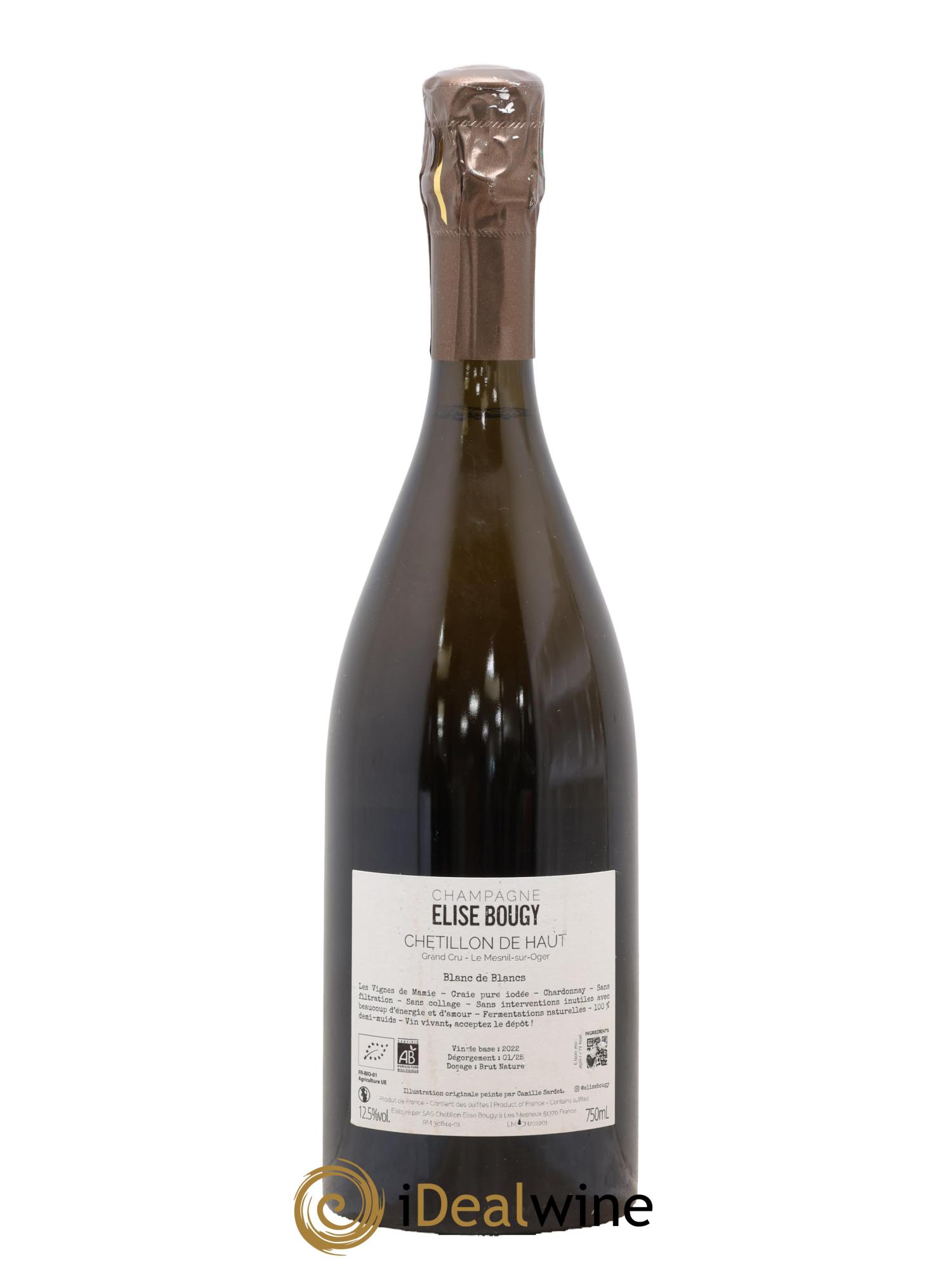 Chétillon de Haut Le Mesnil sur Oger Elise Bougy - Lot de 1 bouteille - 1