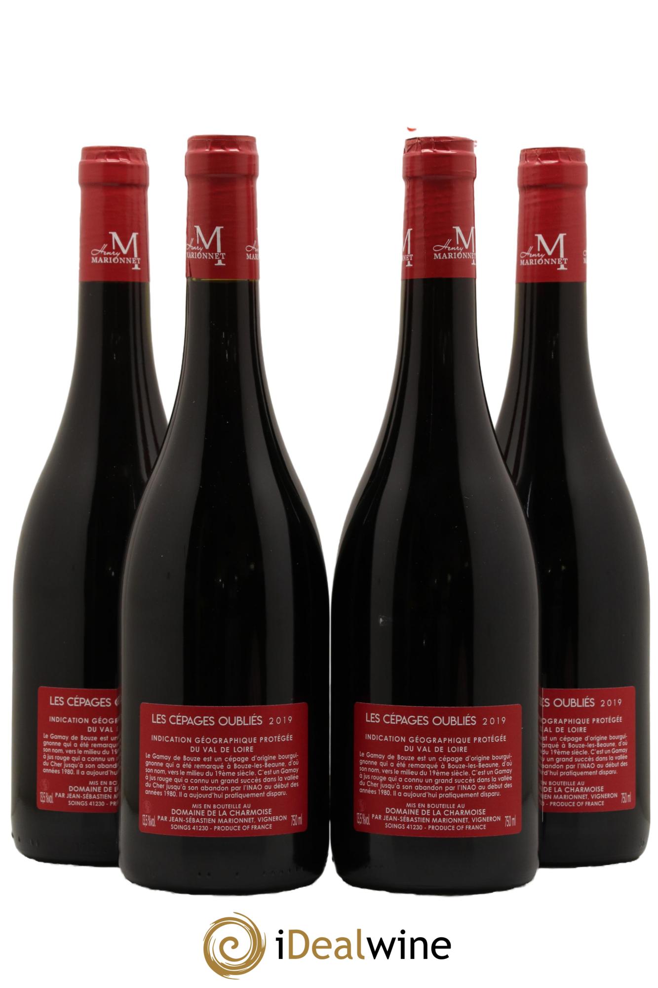IGP Val de Loire Gamay de Bouze cépages oubliés Henry Marionnet 2019 - Lot de 4 bouteilles - 1