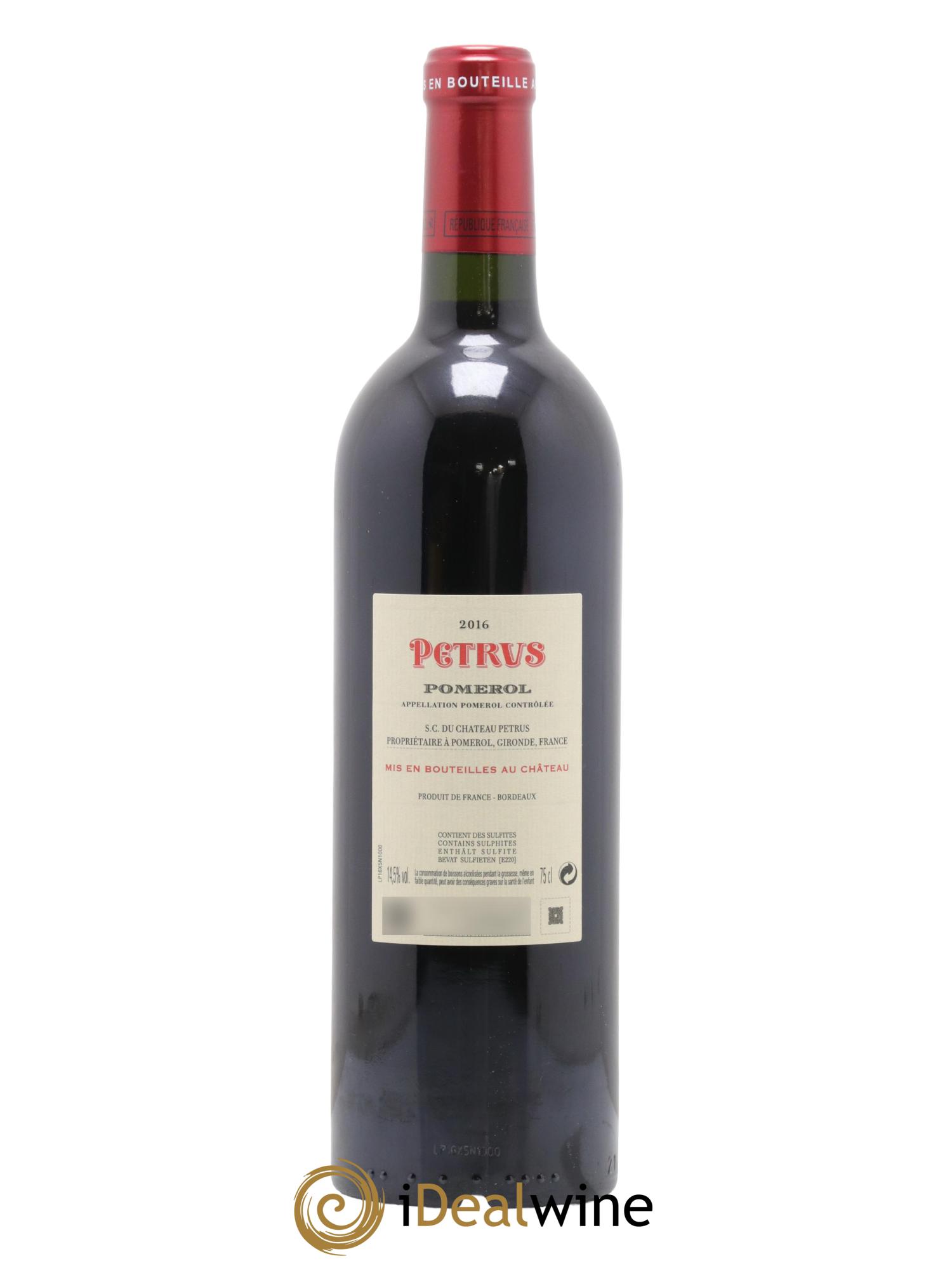 Petrus 2016 - Lot de 1 bouteille - 1
