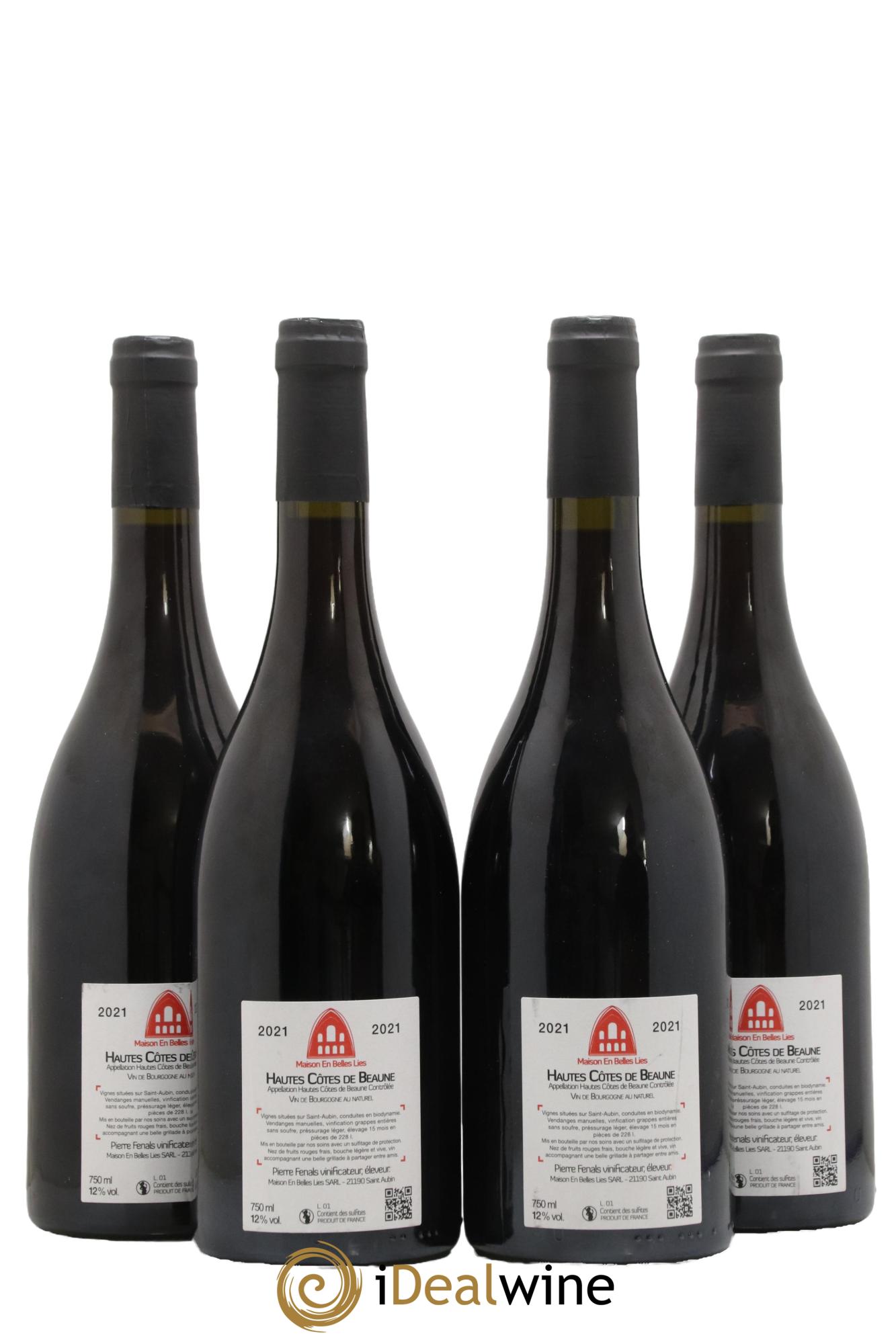 Hautes-Côtes de Beaune Maison En Belles Lies 2021 - Lot de 4 bouteilles - 1