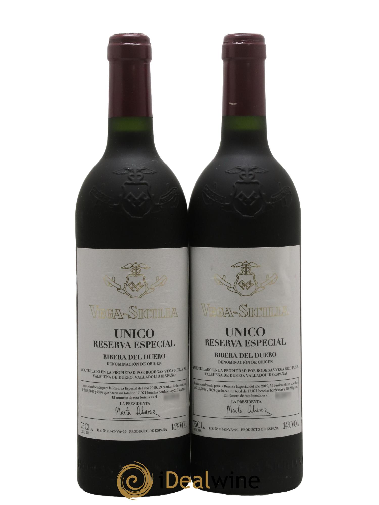 Ribera Del Duero Vega Sicilia Unico Reserva Especial Famille Alvarez - Lot de 2 bouteilles - 0