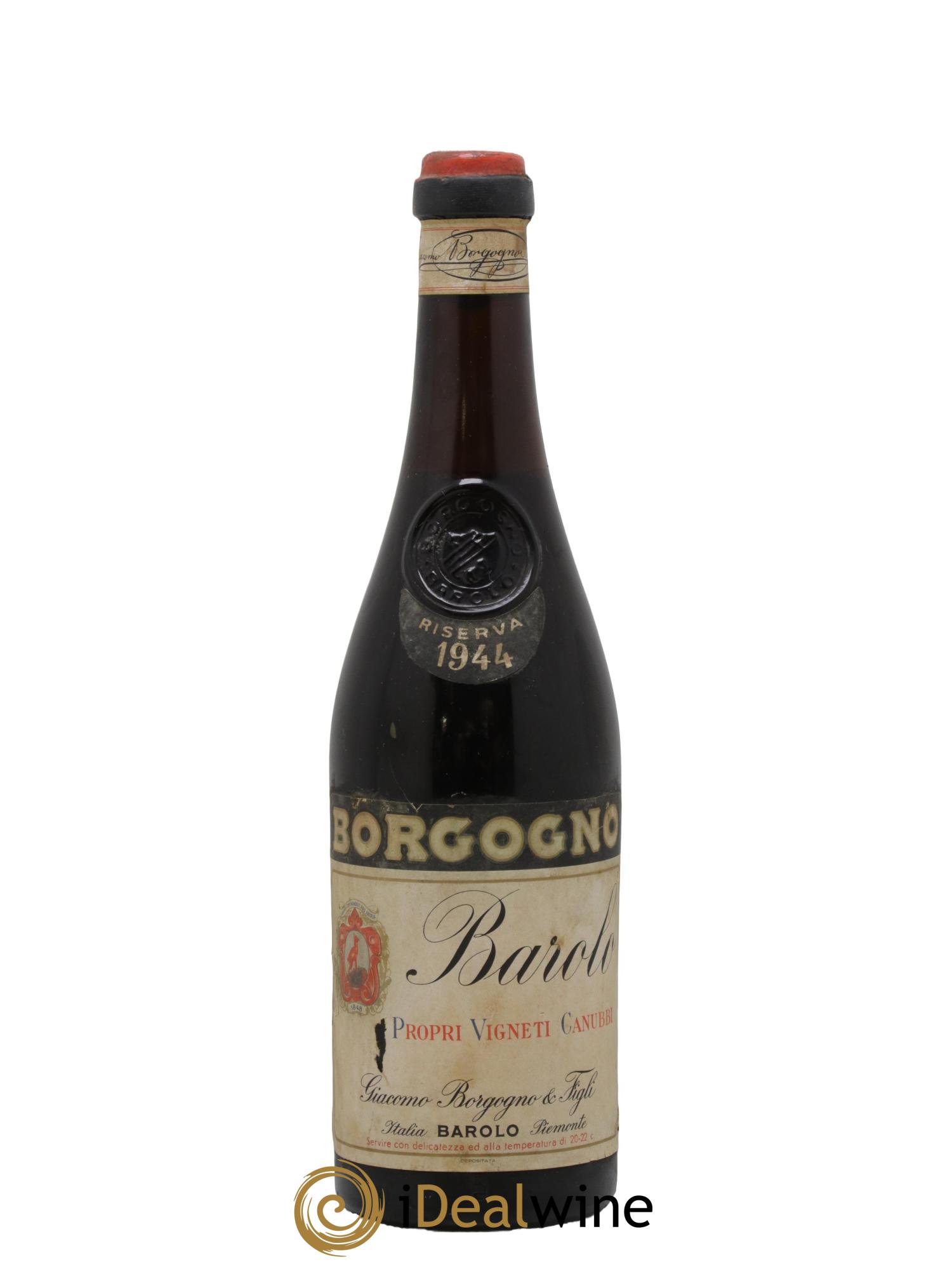 Barolo DOCG Riserva Giacomo Borgogno 1944 - Lot de 1 bouteille - 0