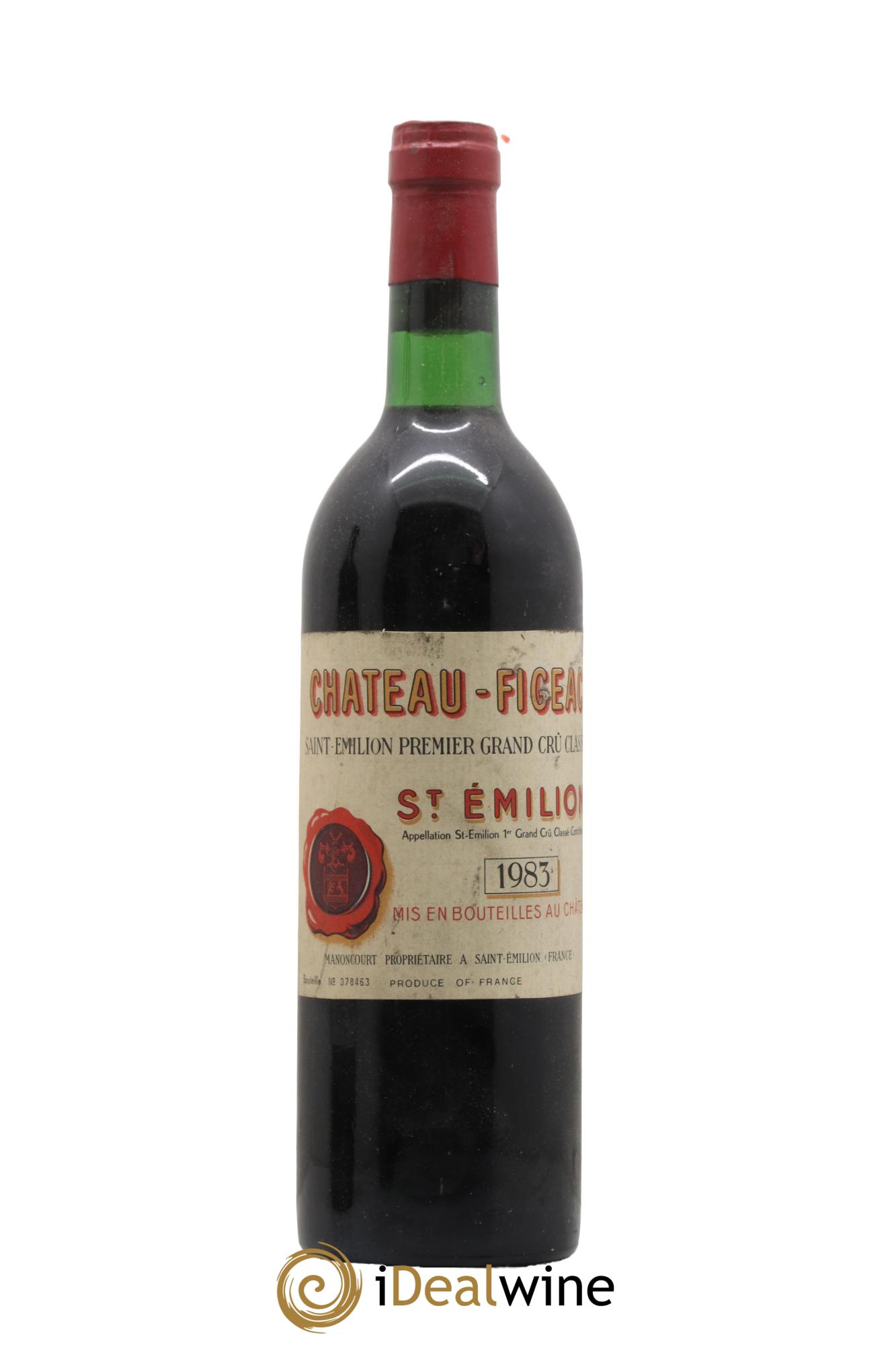 Château Figeac 1er Grand Cru Classé A 1983 - Lot de 1 bouteille - 0