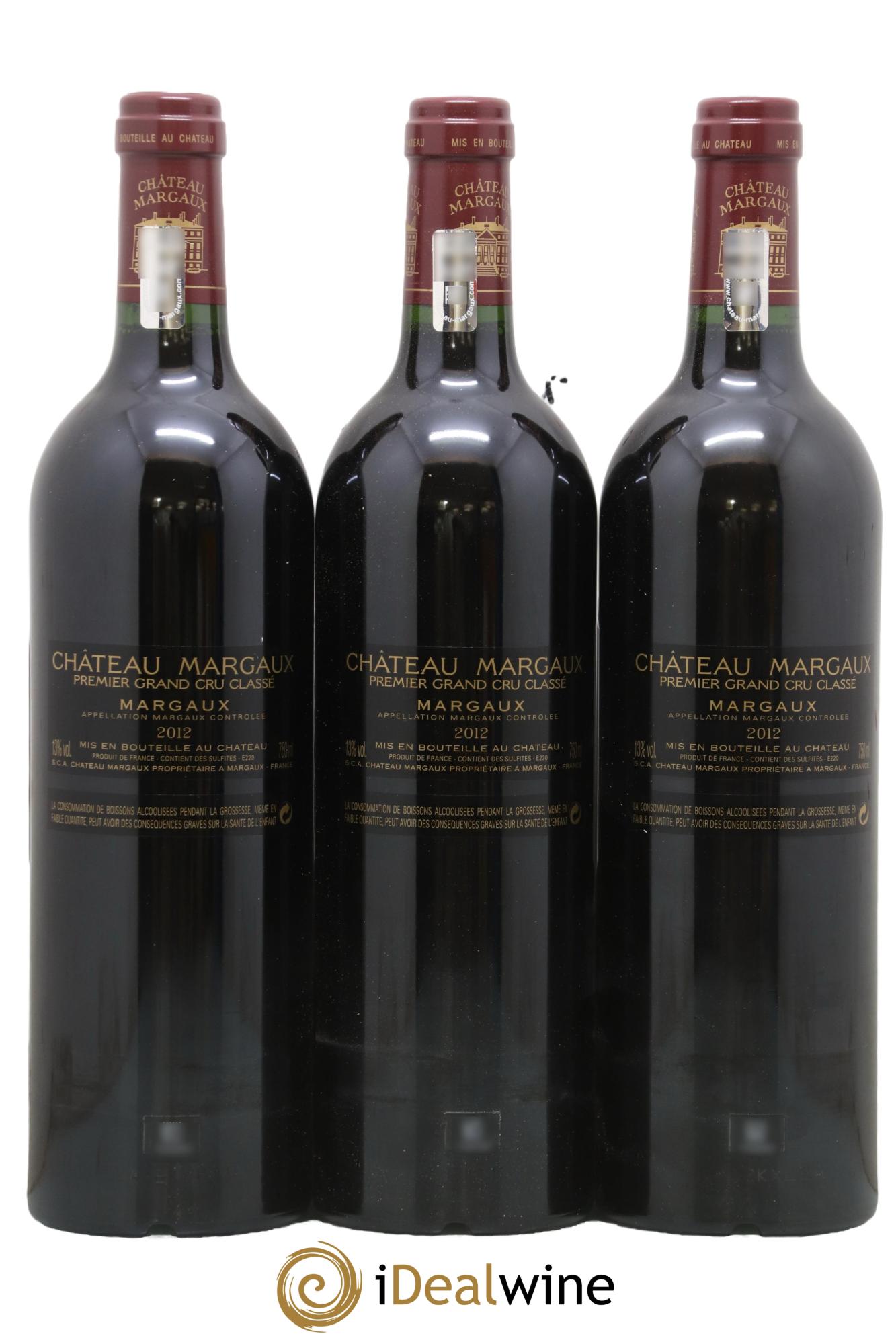 Château Margaux 1er Grand Cru Classé 2012 - Lot of 3 bottles - 1