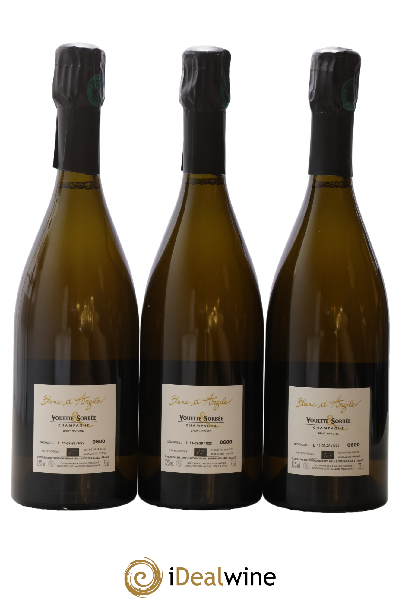 Blanc d'Argile Vouette et Sorbée 2022 - Lot de 3 bouteilles - 1