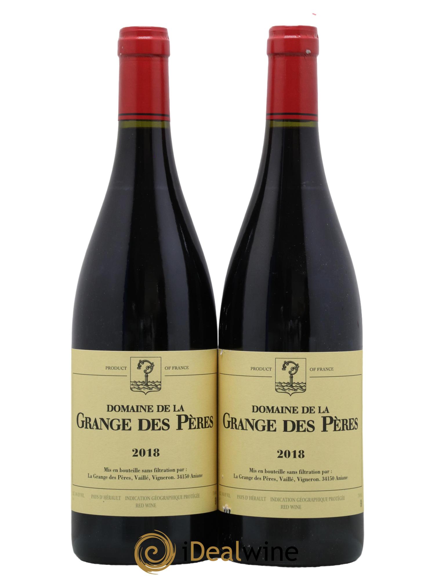 Pays d'Hérault Grange des Pères Laurent Vaillé 2018 - Lot de 2 bouteilles - 0
