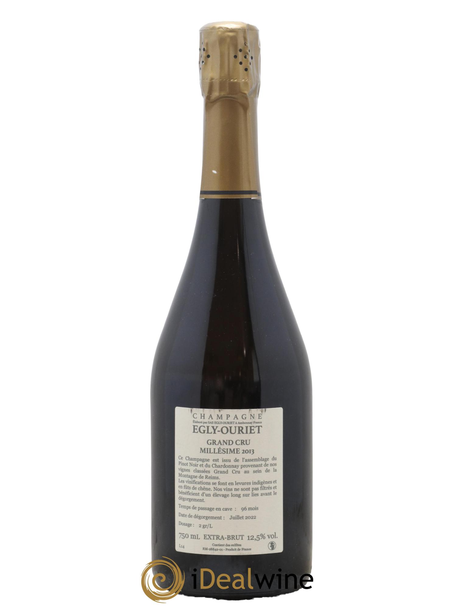 Grand Cru Brut Egly-Ouriet 2013 - Lot de 1 bouteille - 1