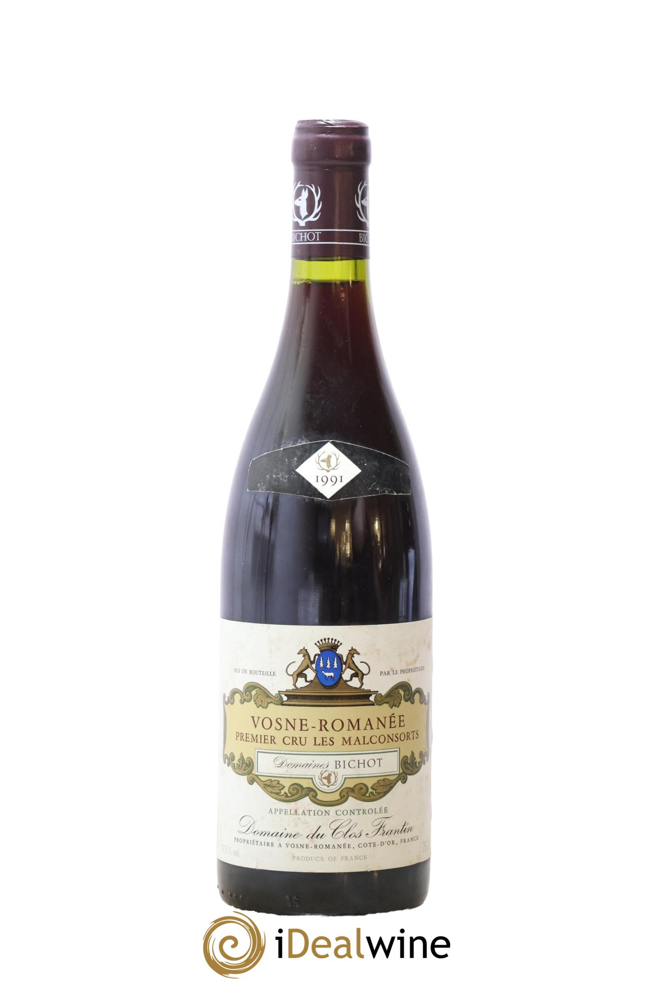 Vosne-Romanée 1er Cru Les Malconsorts Clos Frantin - Albert Bichot 1991 - Lot de 1 bouteille - 0