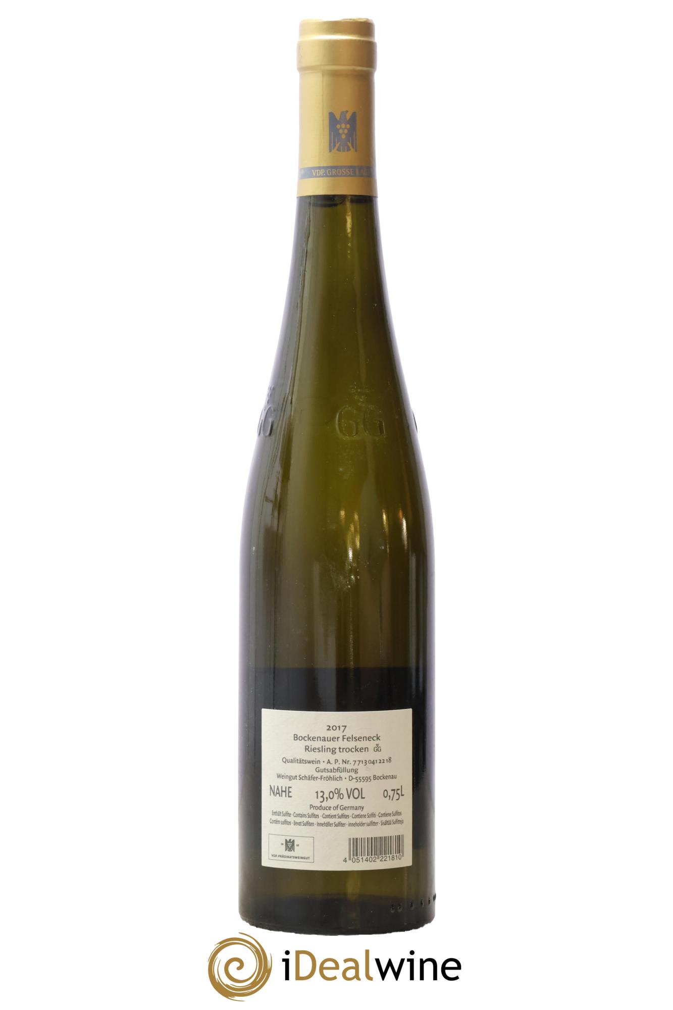 Riesling Trocken GG Bockenauer Felseneck Schäfer-Fröhlich 2017 - Posten von 1 Flasche - 1