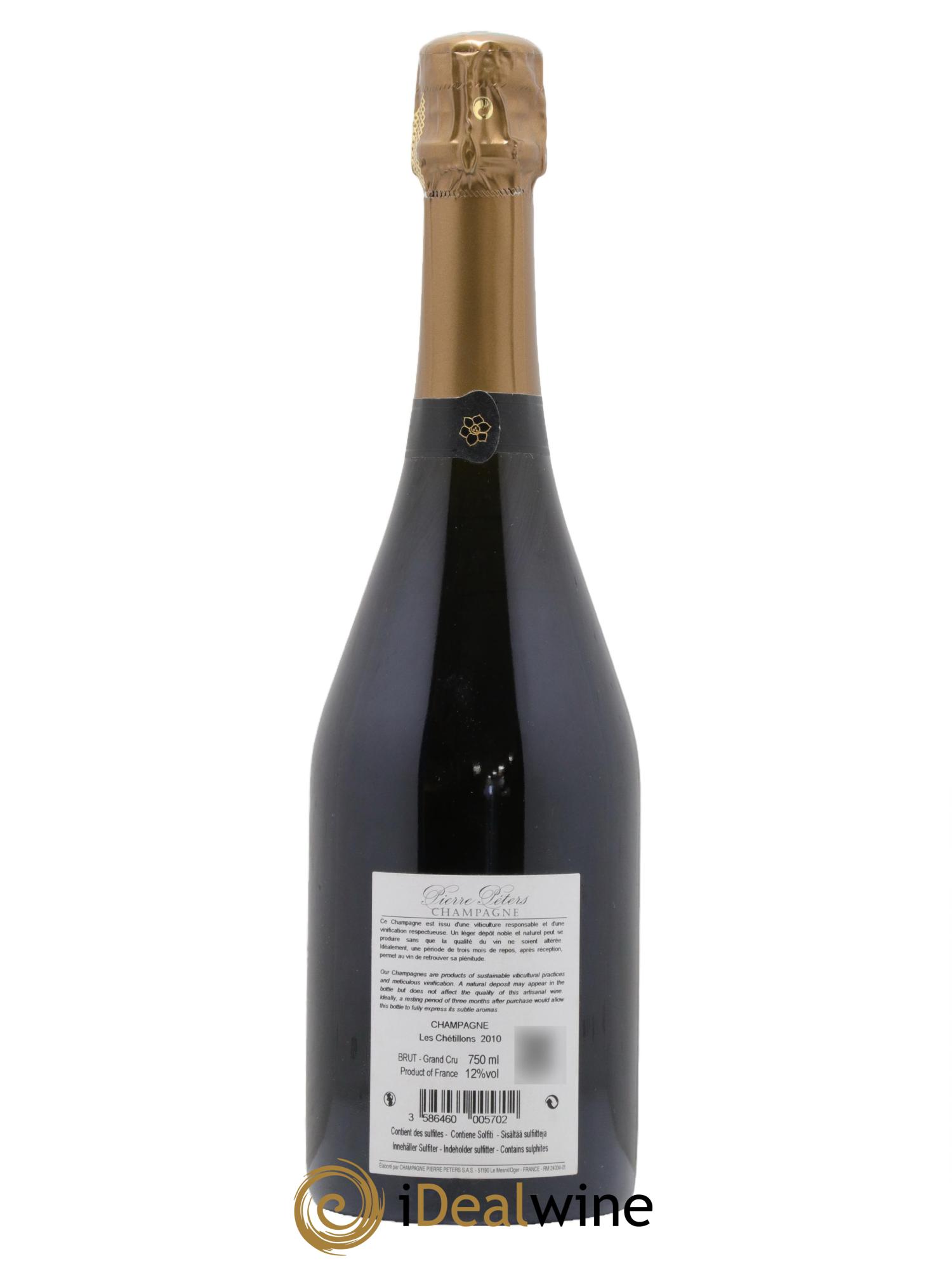 Cuvée Spéciale les Chétillons Blanc de Blancs Brut Pierre Péters 2010 - Lotto di 1 bottiglia - 1