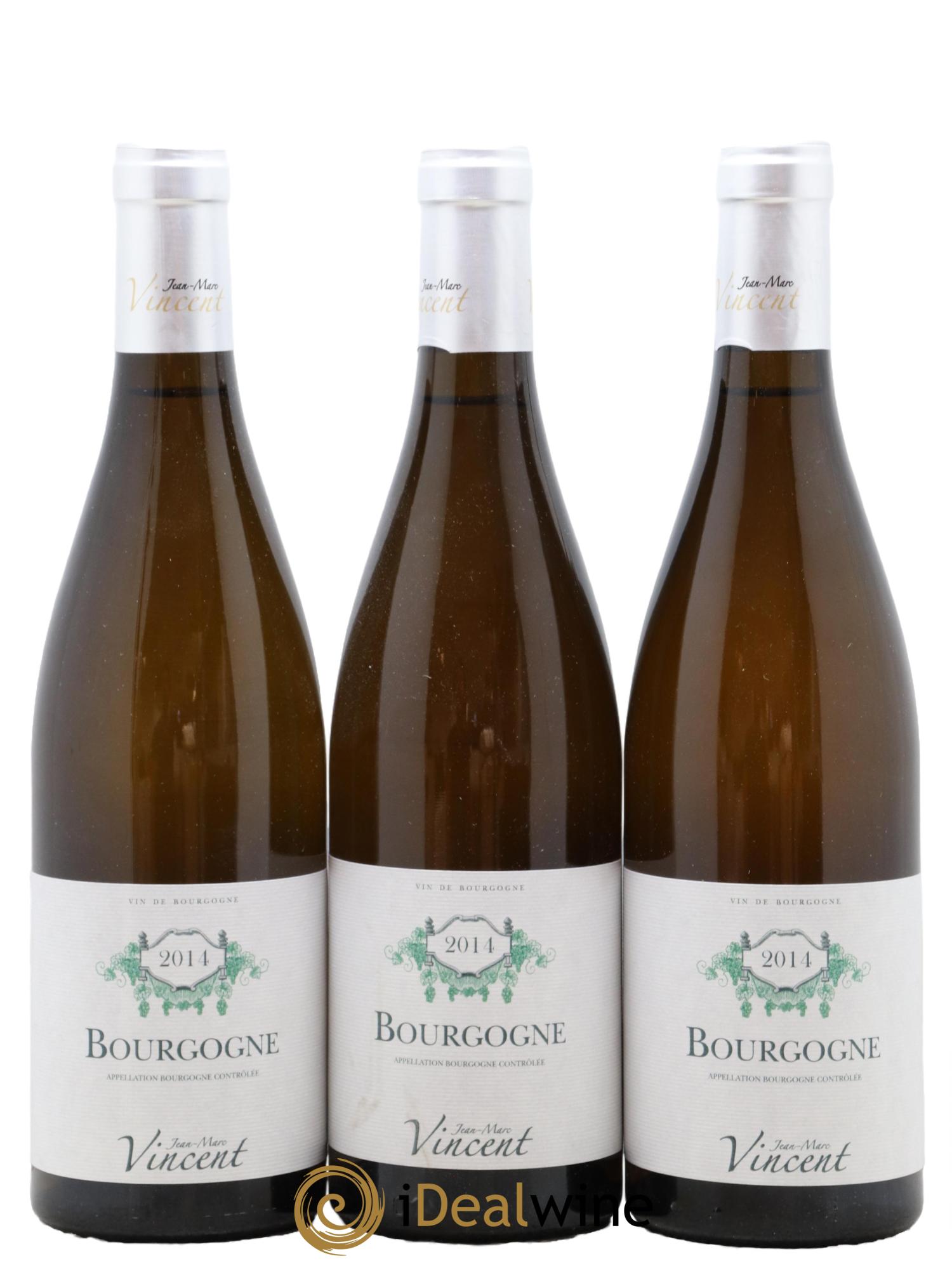 Bourgogne Chardonnay Jean-Marc Vincent (Domaine) 2014 - Lot de 3 bouteilles - 0