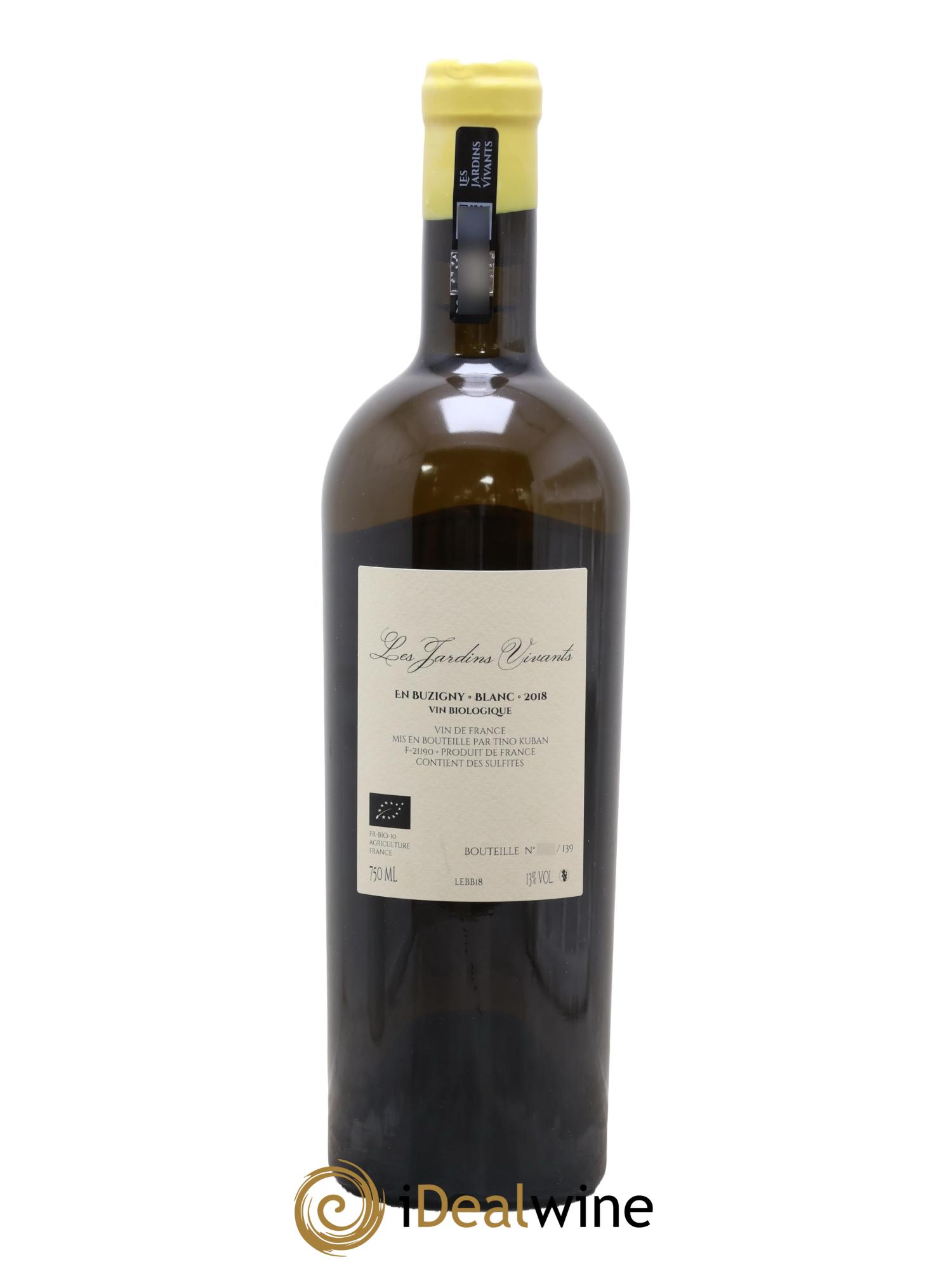 Vin de France En Buzigny Tino Kuban Les Jardins Vivants 2018 - Lot de 1 bouteille - 1